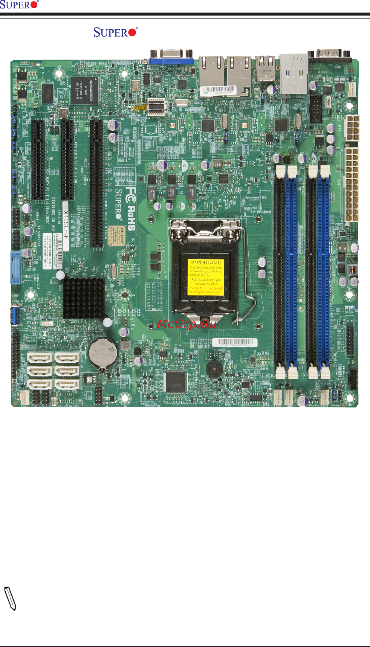 Supermicro x10slh-f-b Инструкция по эксплуатации онлайн [10/111] 165703