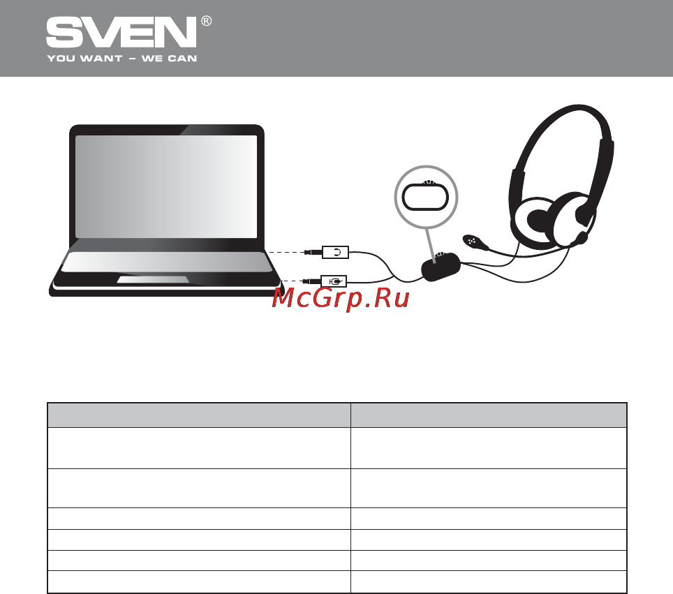 Sven HM 60 GT [3/10] Стереонаушники с микрофоном