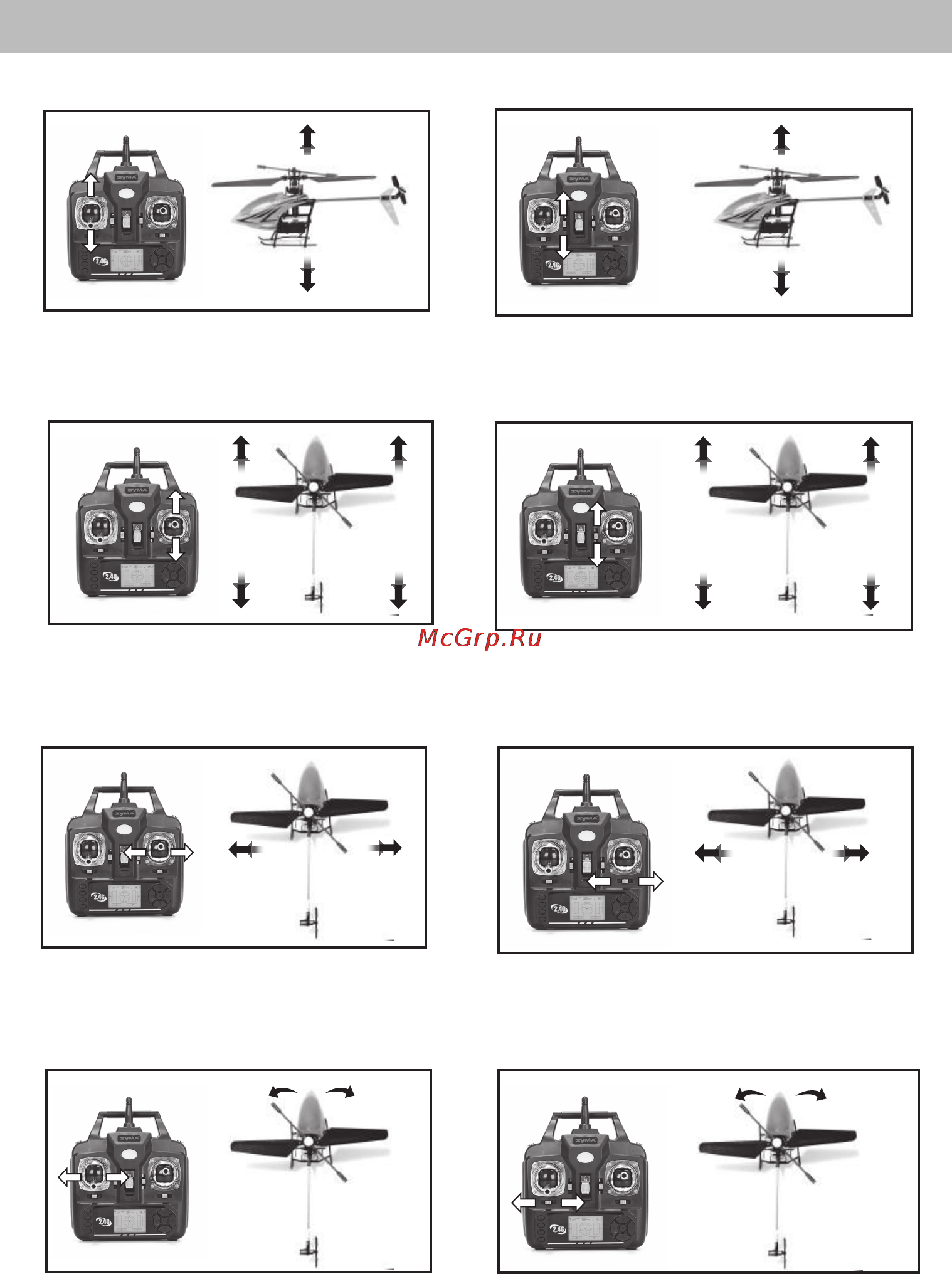 Syma f3 [6/12] Helicopter control illustration mode 1
