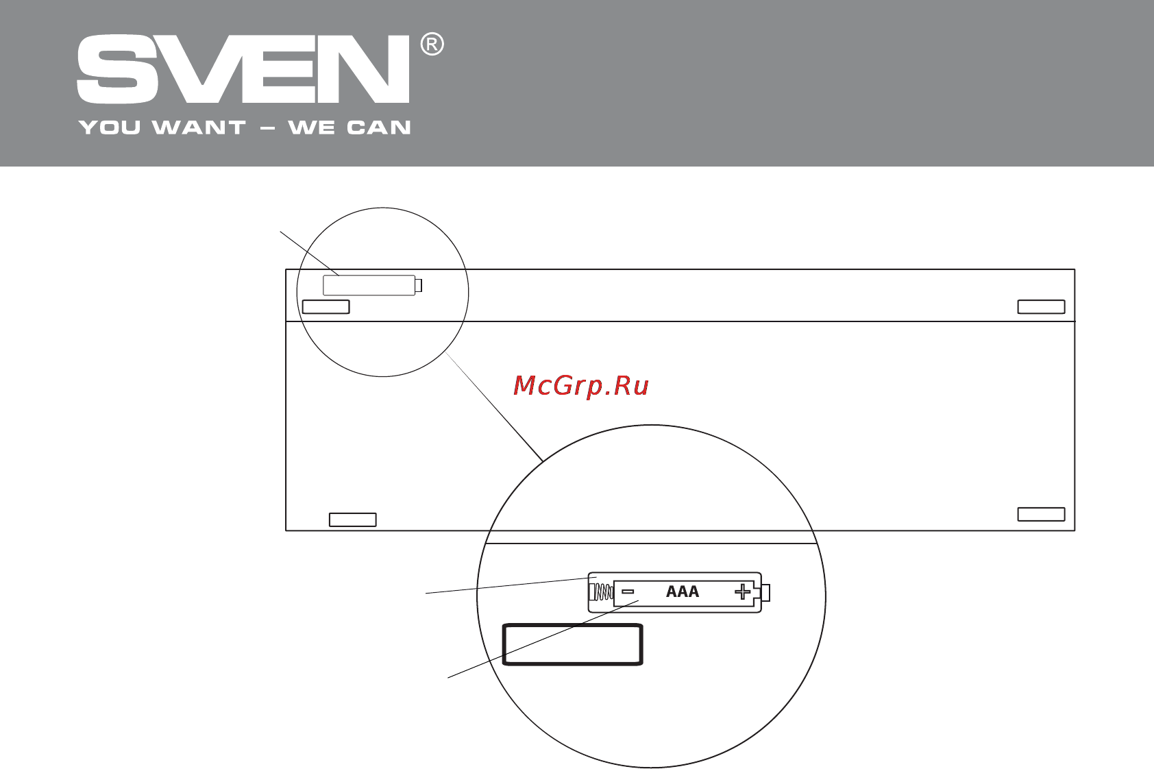 Sven Elegance 5800 Wireless [3/13] Стандартная беспроводная клавиатура
