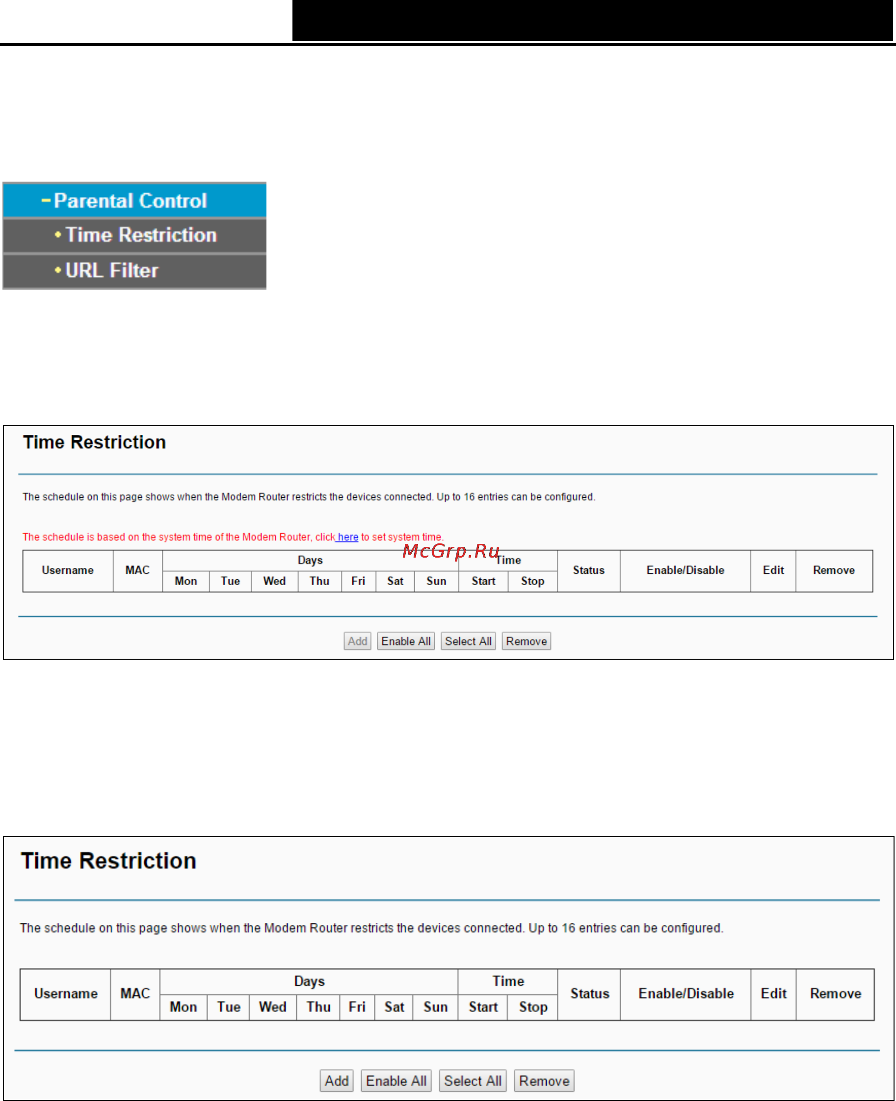 Tp-Link td-w8950n [44/98] Parental control
