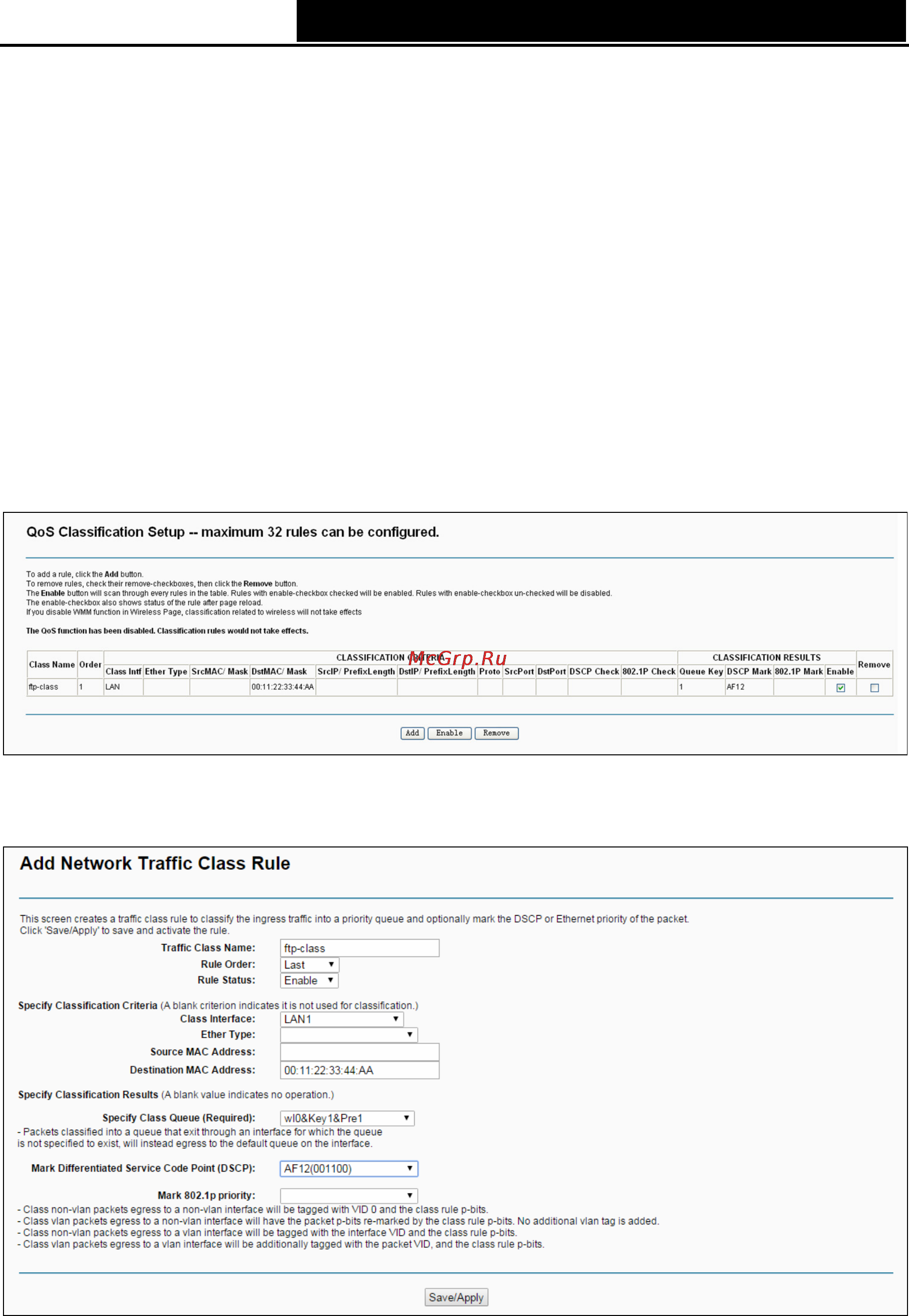 Tp-Link td-w8950n [49/98] Qos classification