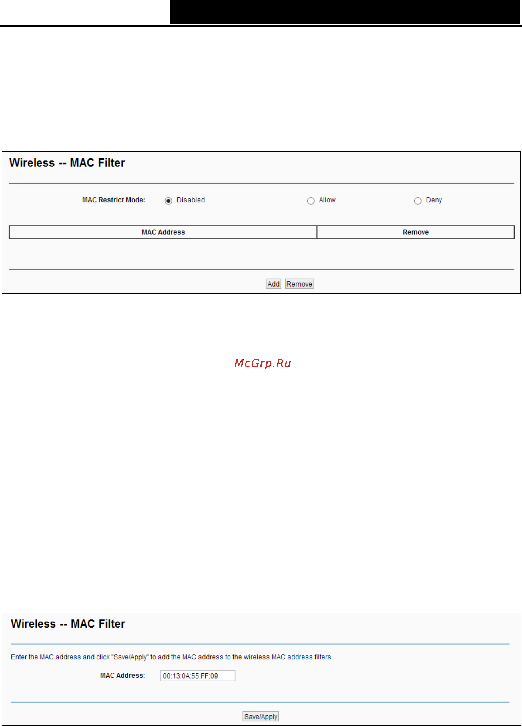 Tp-Link td-w8950n [74/98] Mac filter
