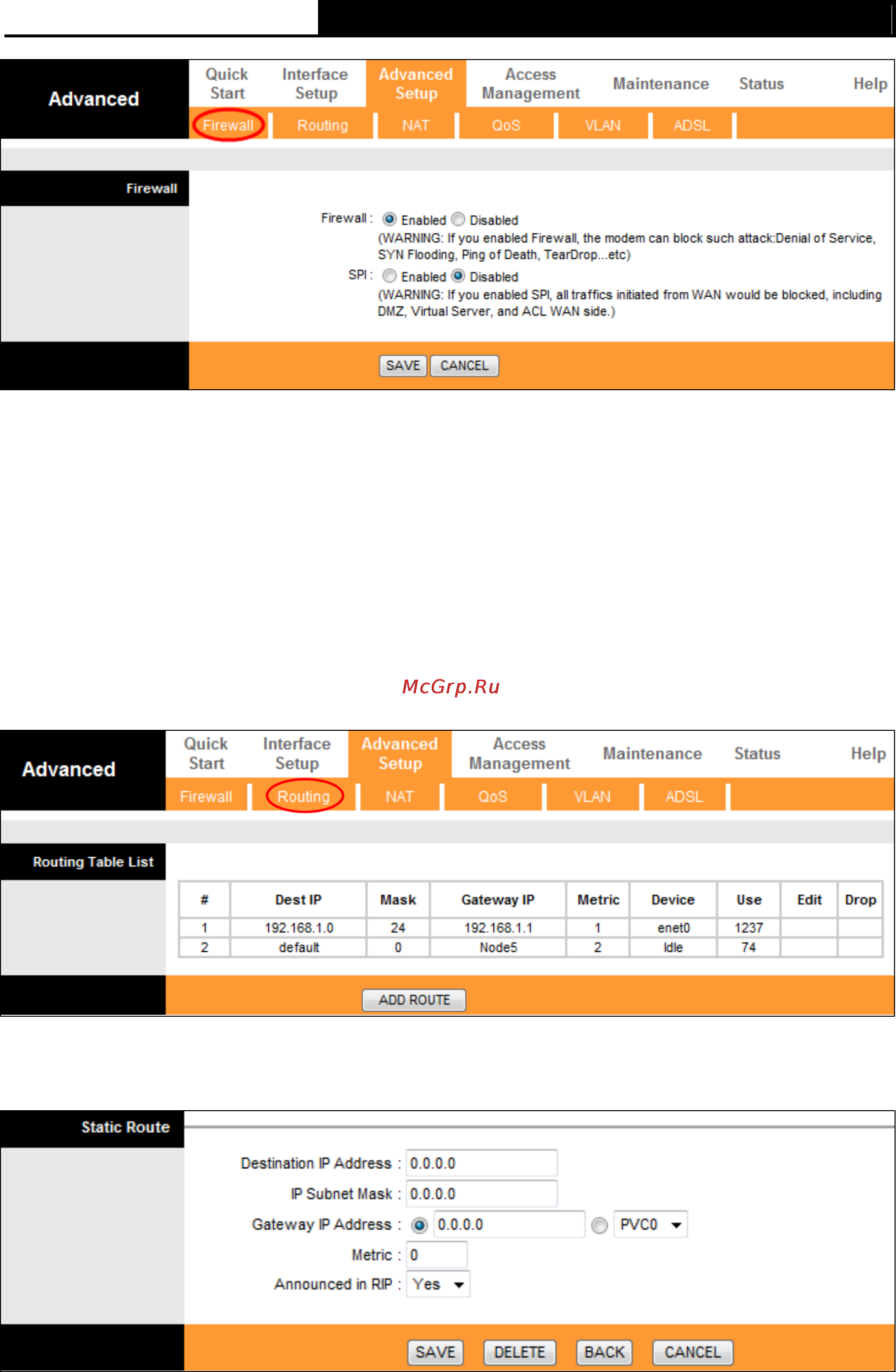 Tp-Link td-8901n [55/91] Routing