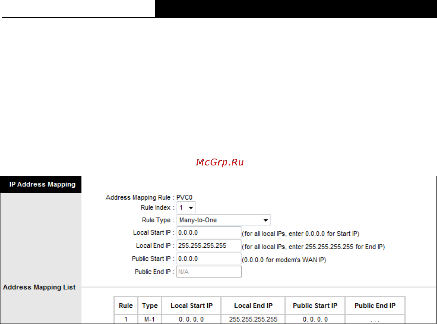 Tp-Link td-8901n [59/91] Ip address mapping