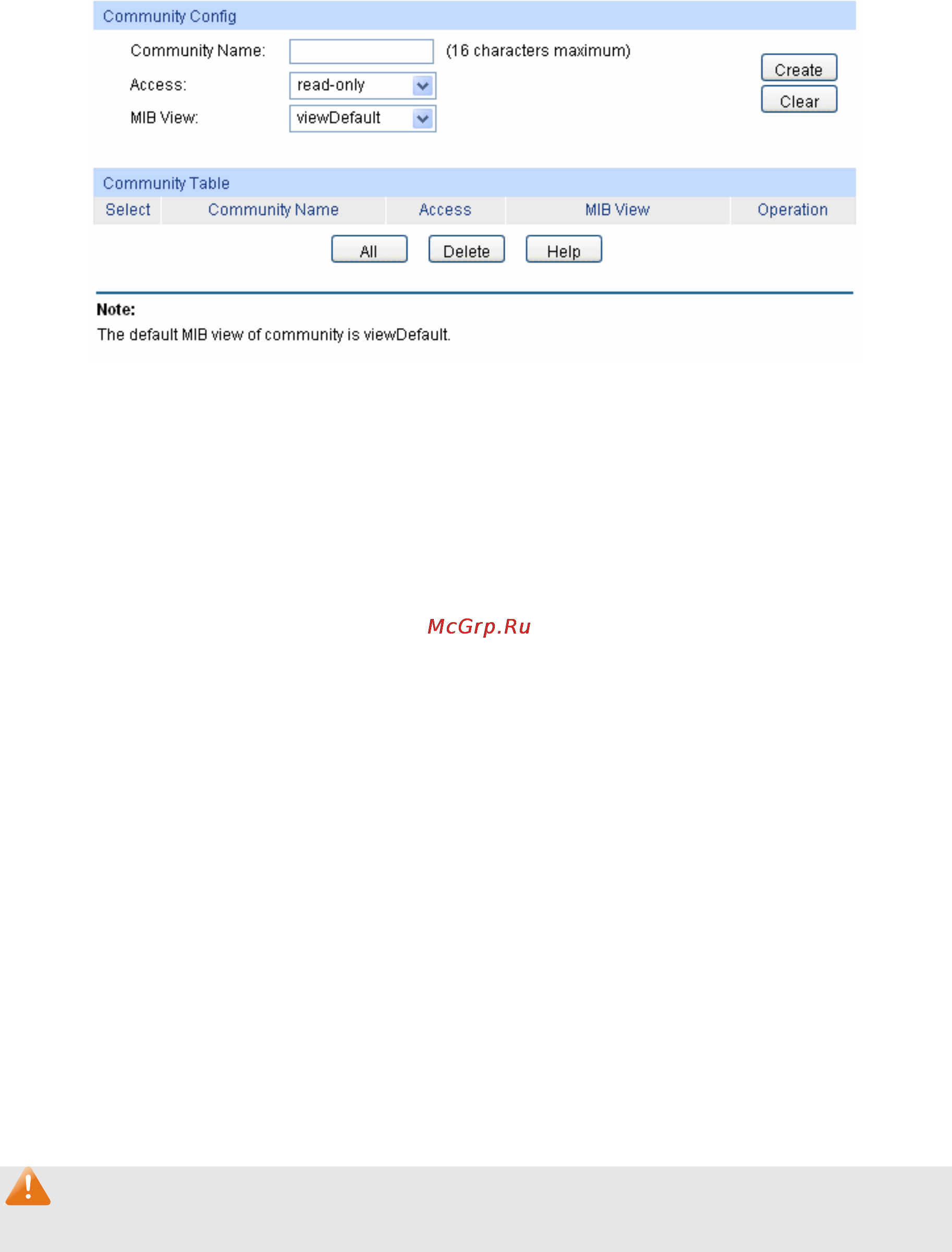 Tp-Link tl-sg5428 [189/253] Snmp community