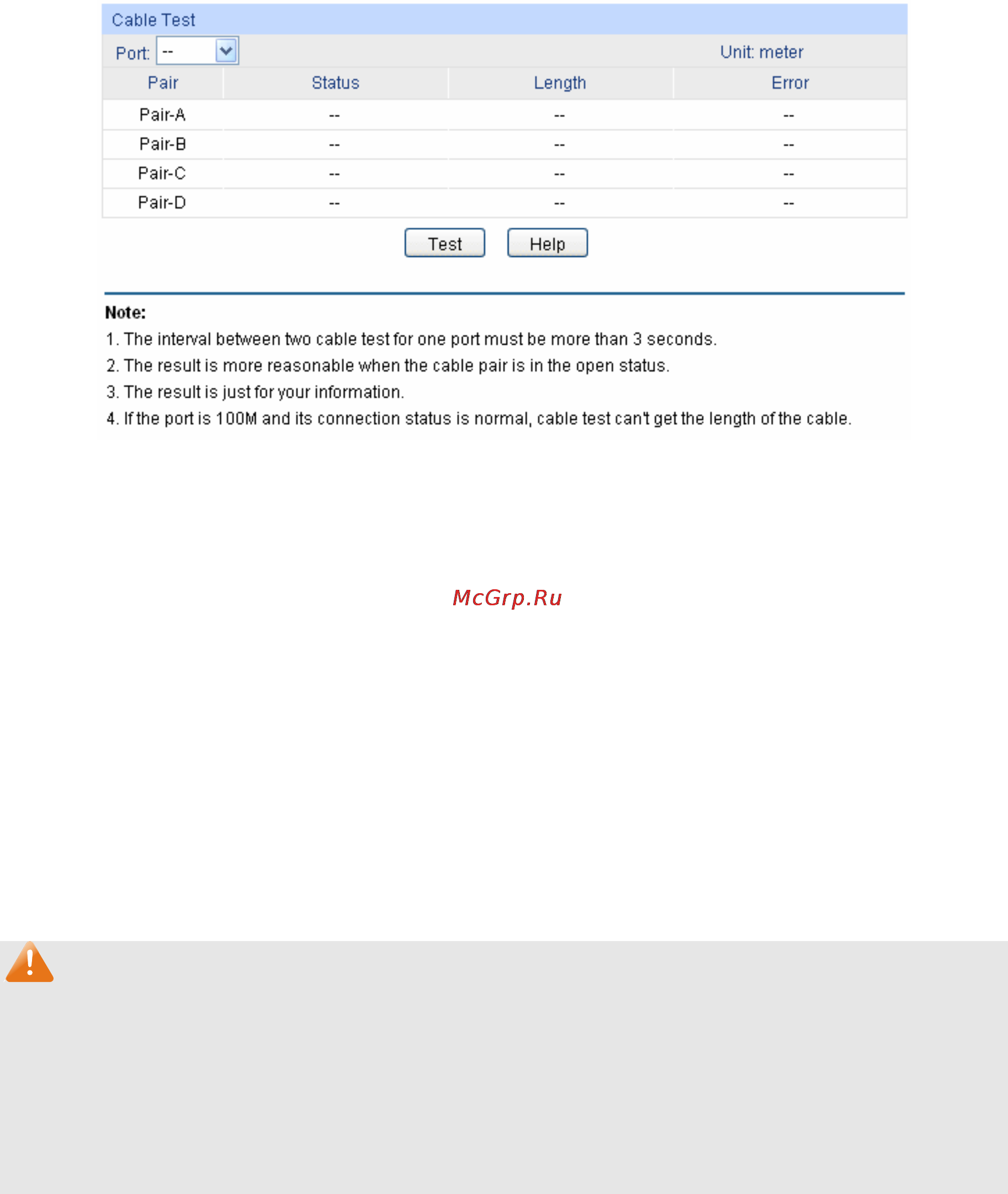 Tp-Link tl-sg5428 [231/253] Cable test