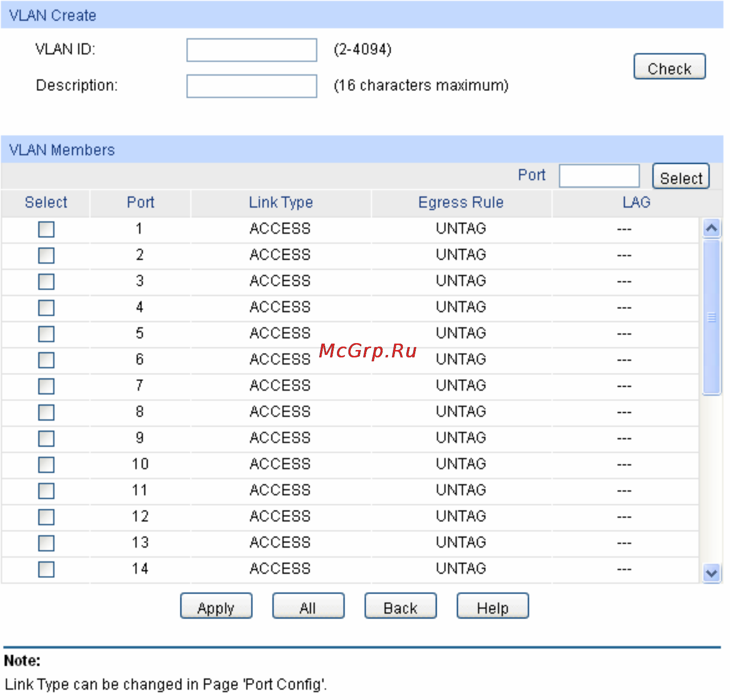 Tp-Link tl-sg5428 [65/253] The following entries are displayed on this screen