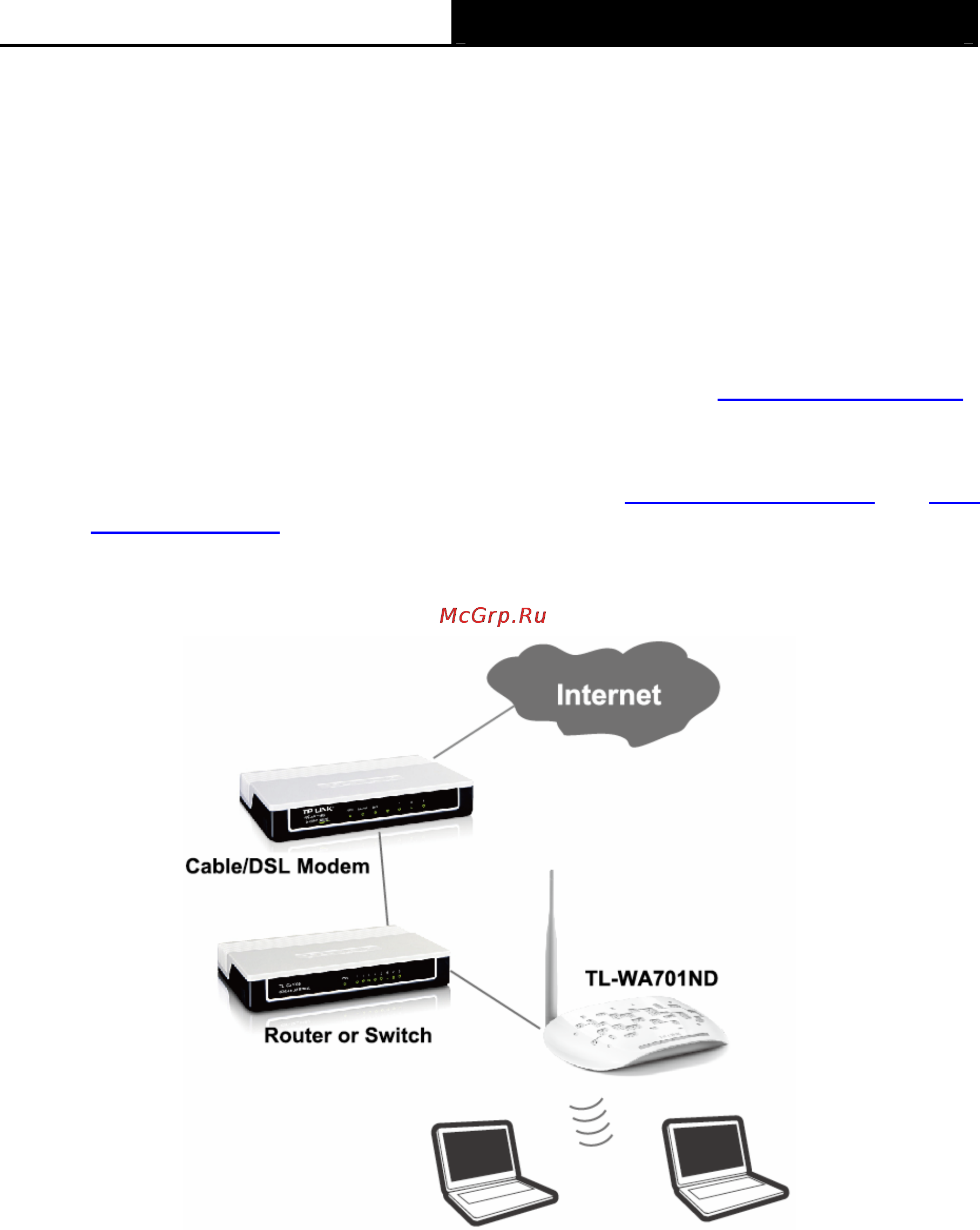 Tp-Link wa701nd [73/83] Appendix a application example