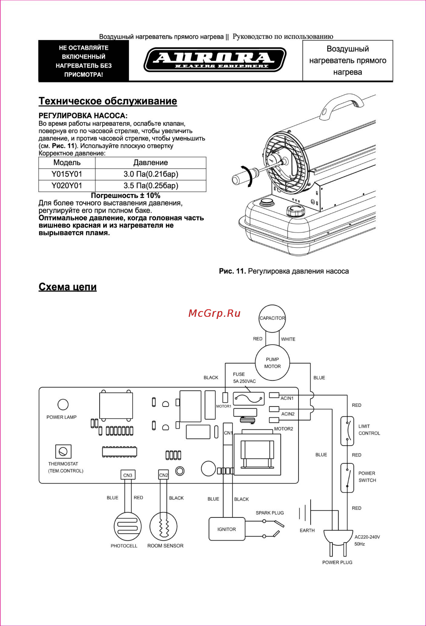 Aurora DIESEL HEAT 20 [8/12] Diesel heat 15 diesel heat 20说明书 08