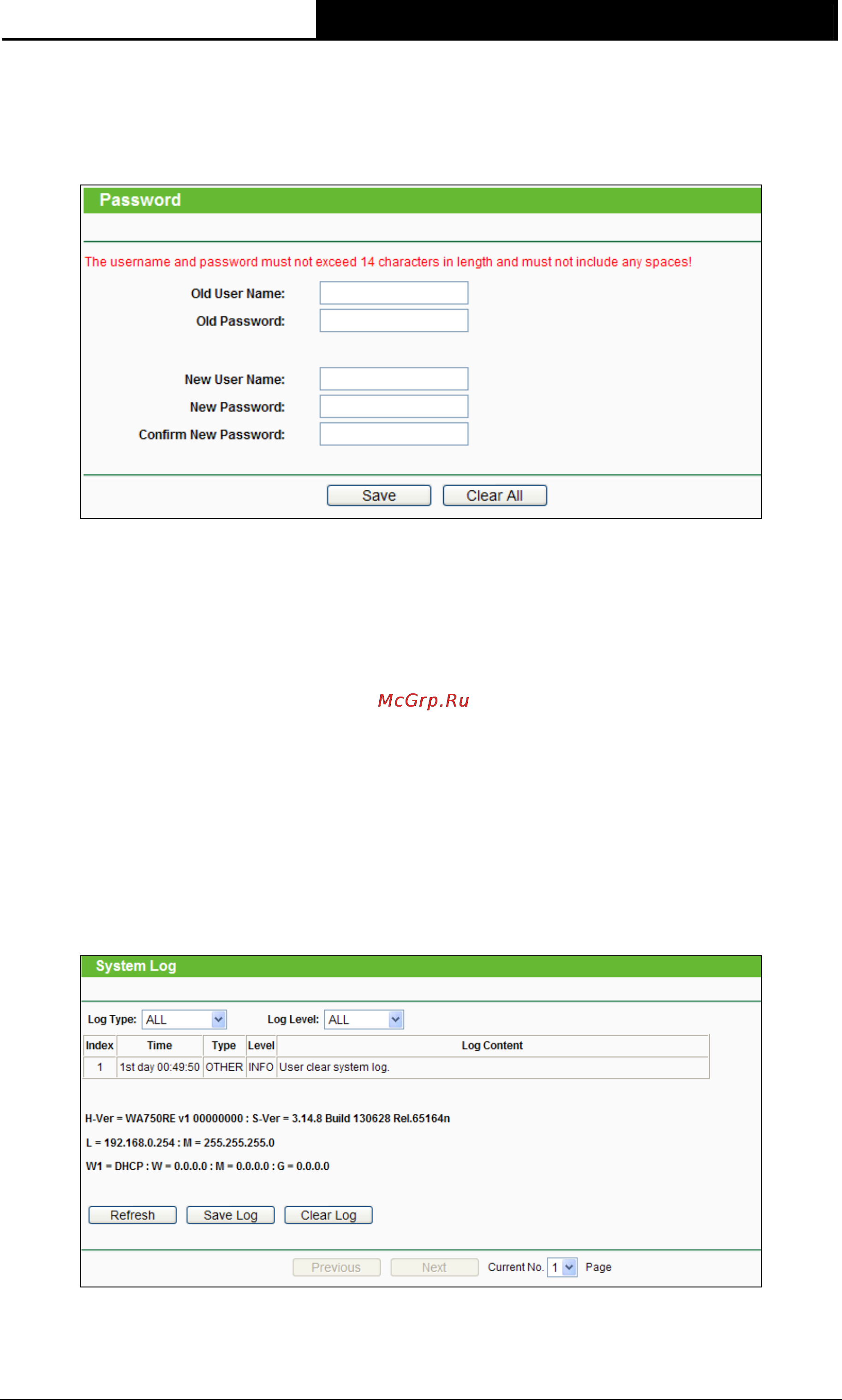 Tp-Link tl-wa750re [35/42] Password
