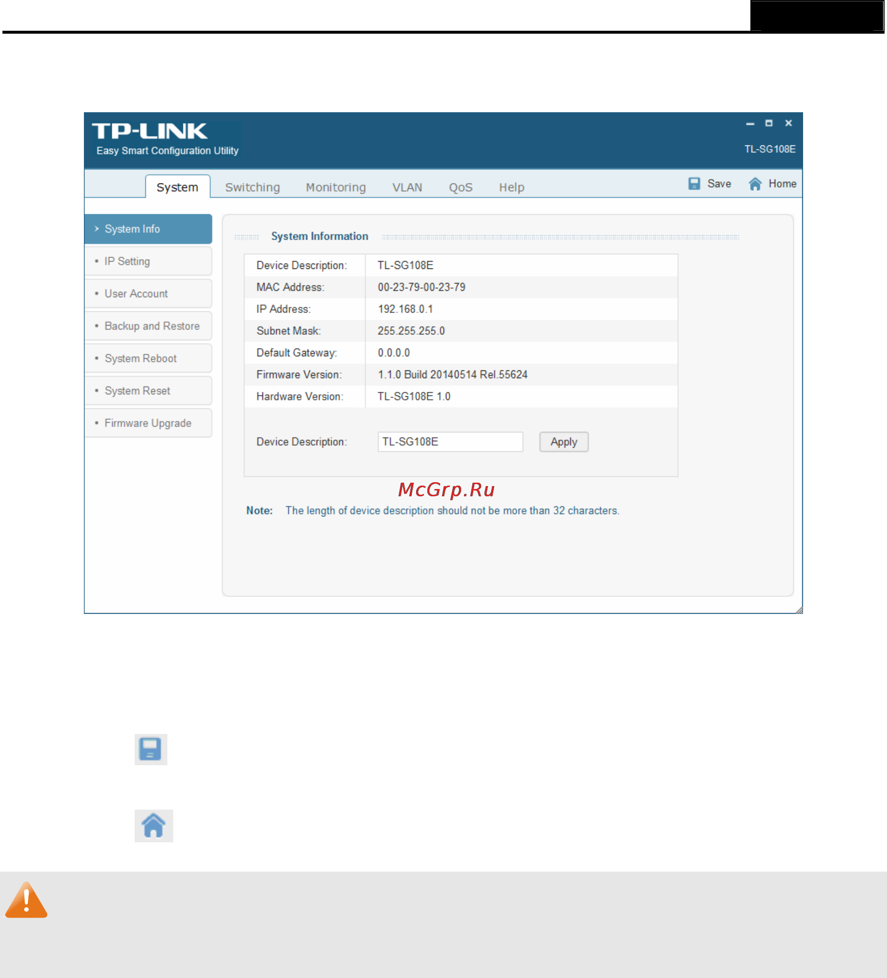 Tp-Link tl-sg105e Инструкция по эксплуатации онлайн [14/43] 166077