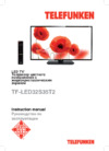 Telefunken tf-led32s35t2 Инструкция по эксплуатации