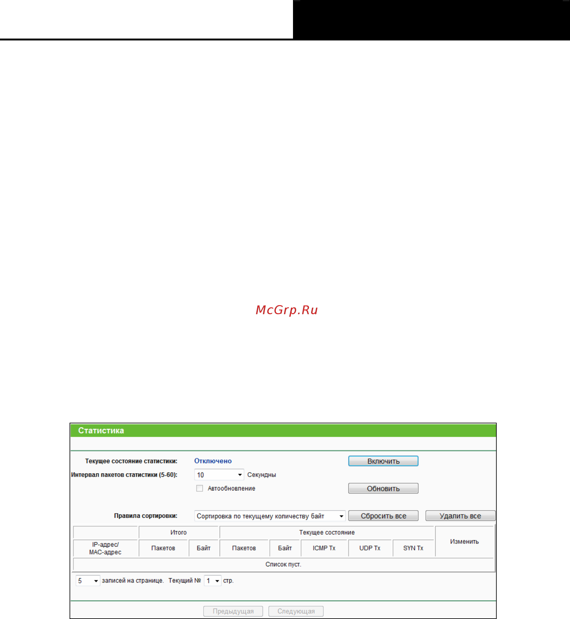 Tp-Link tl-wr840n [104/119] Статистика