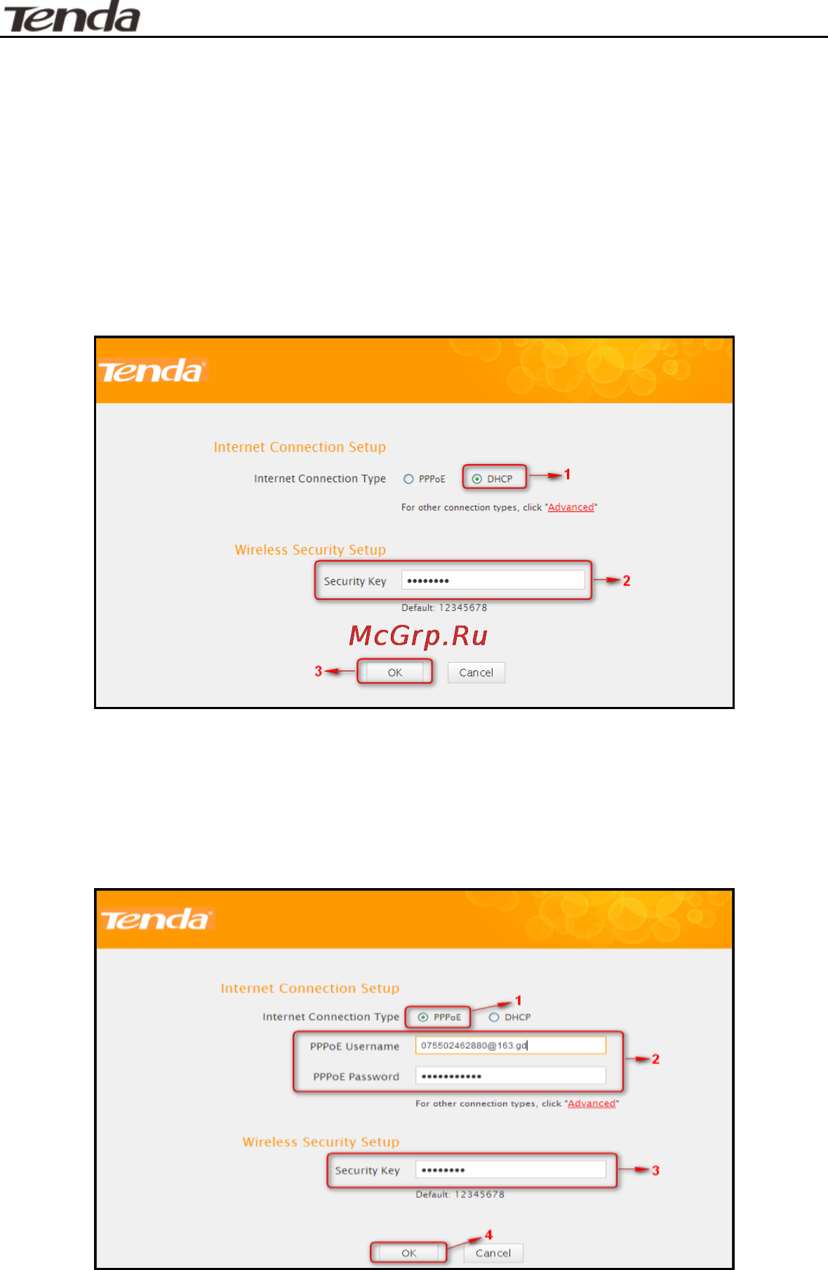 Tenda n301 [11/81] Internet connection setup