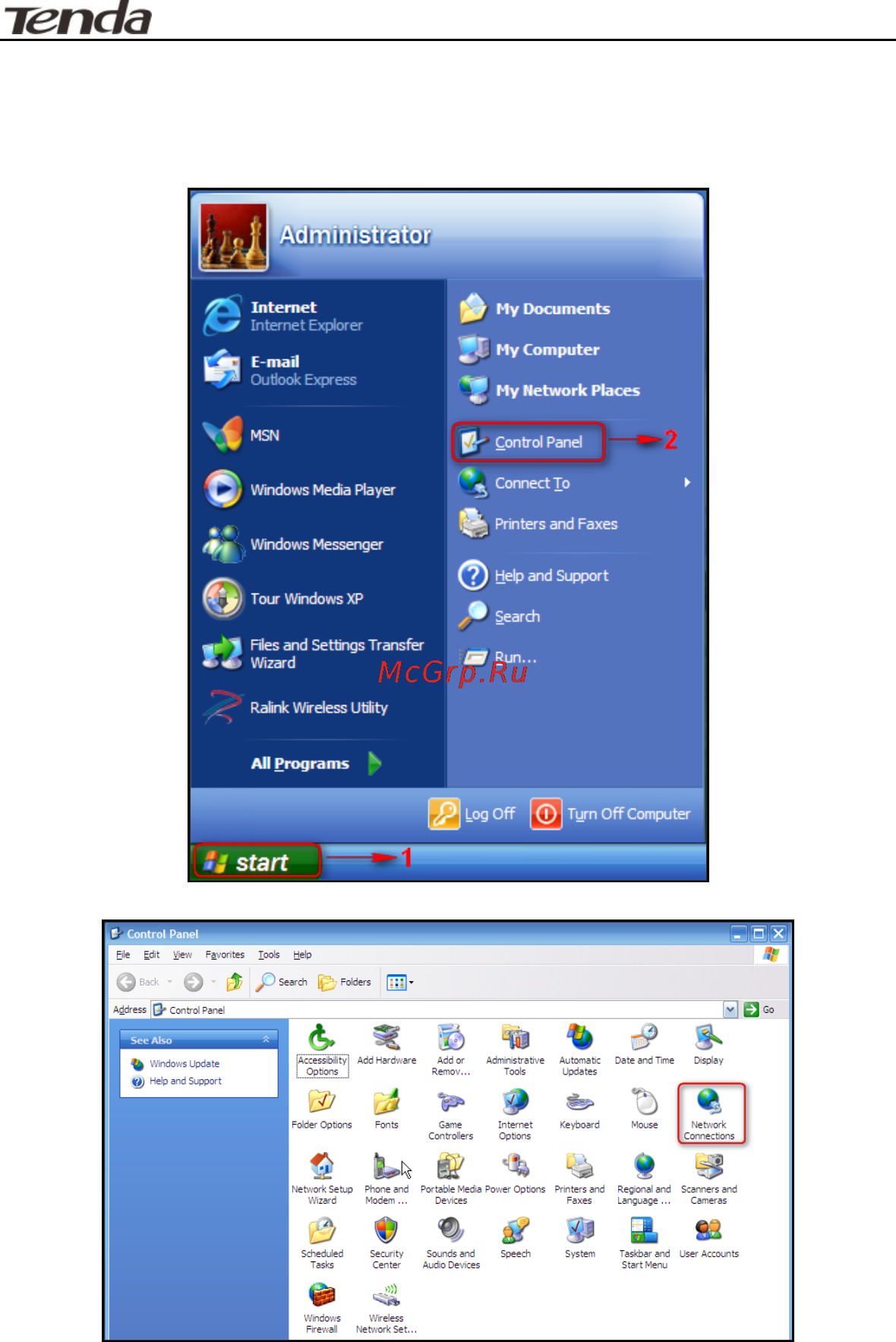 Tenda n301 [19/81] Windows xp operation