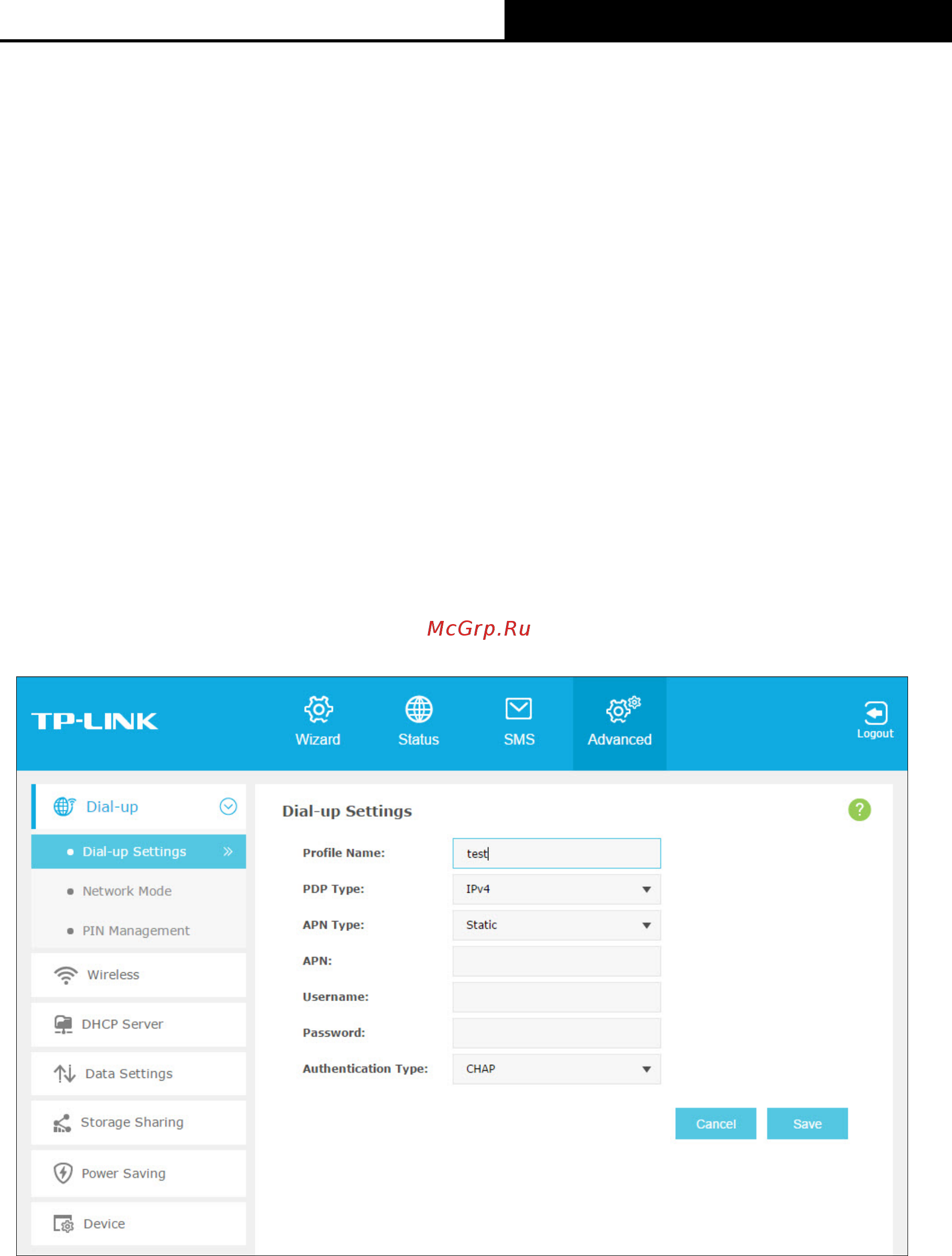 Tp-Link m7350 [31/64] Network mode
