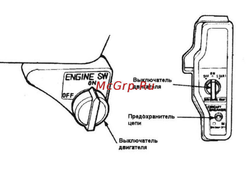 Aurora AE 7 [13/26] Аварийная система защиты двигателя при недостаточном уровне масла