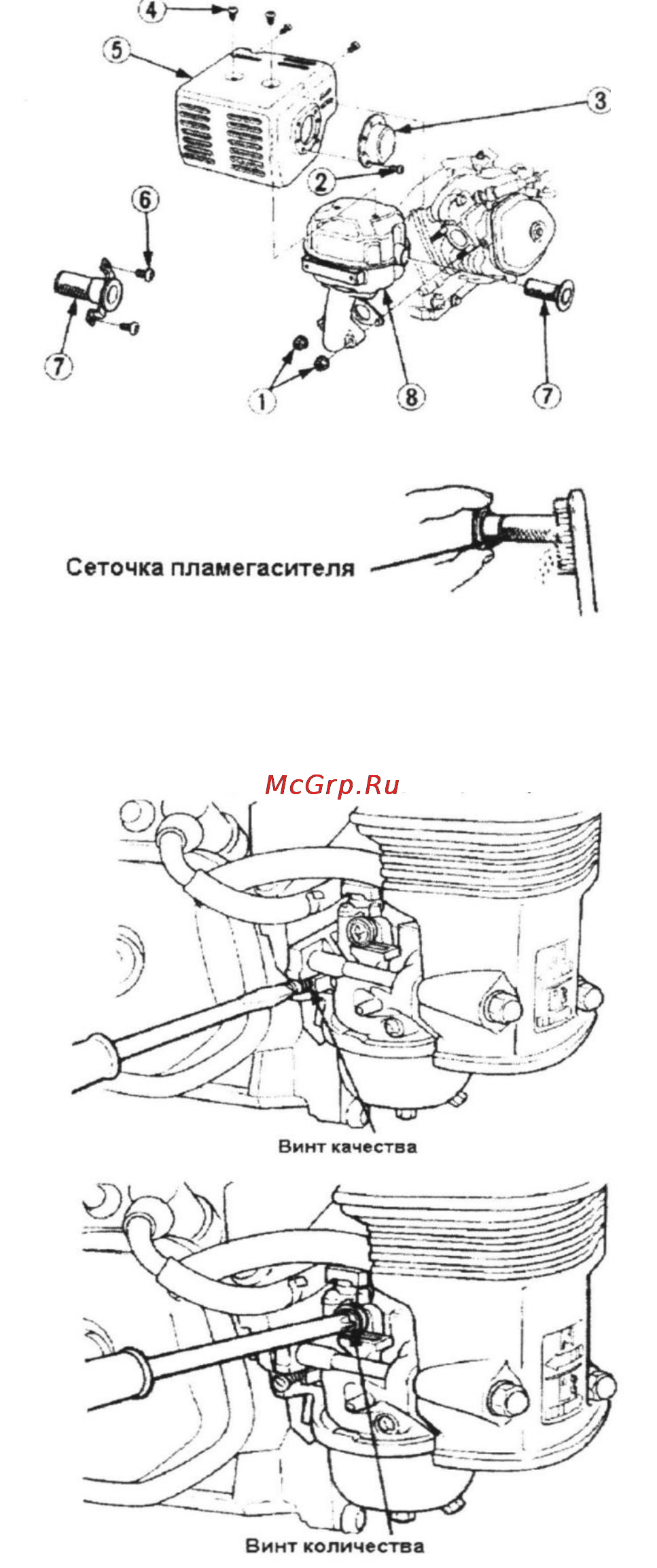 Aurora AE 7 [20/26] Внимание регулировку карбюратора