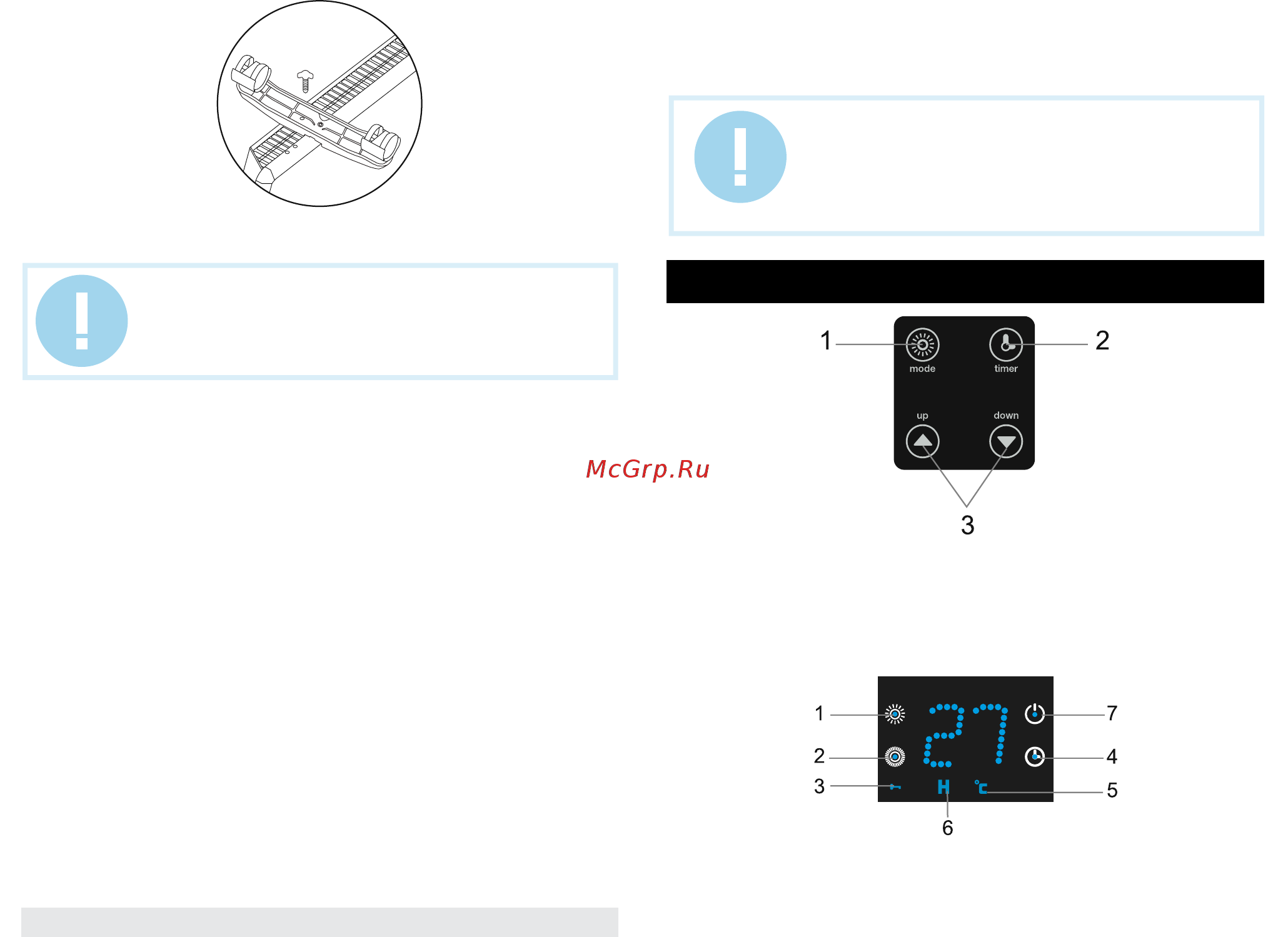 Timberk tec.pf10 le 1500 in [6/24] Control of the convector