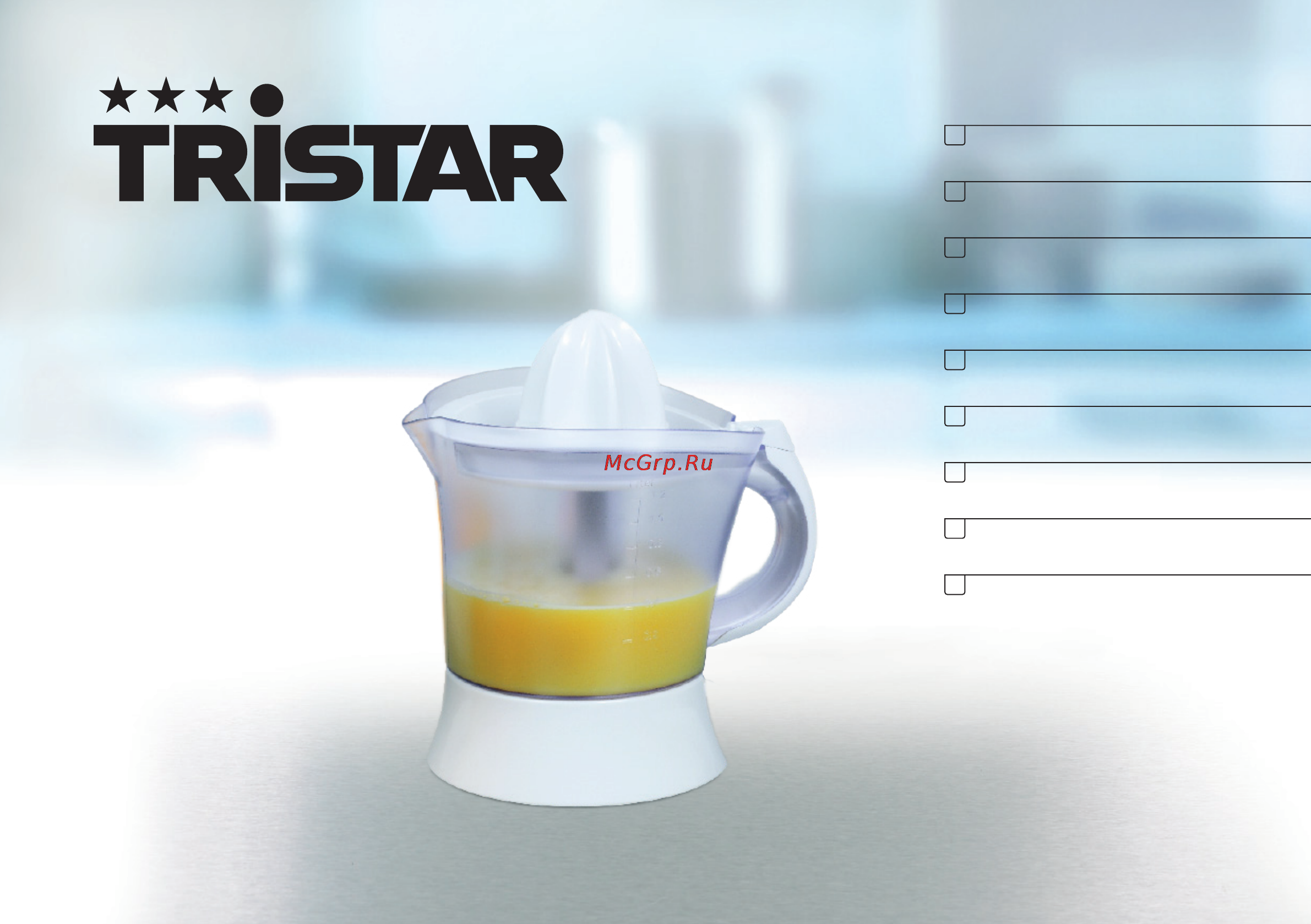 Tristar cp-2263 Инструкция по эксплуатации онлайн