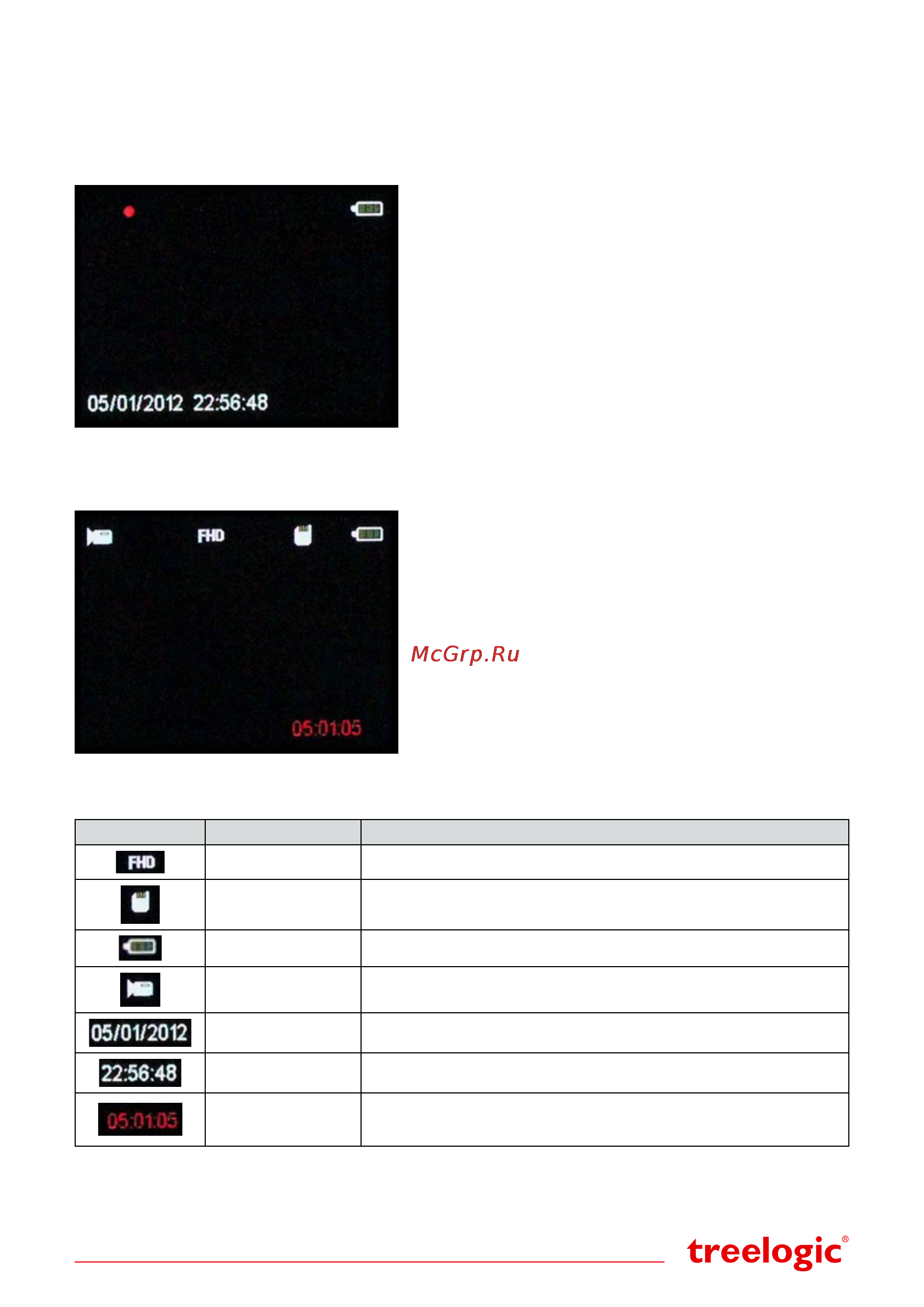 Treelogic TL-DVR 1503 [13/20] В данном режиме отображаются следующие индикаторы и функциональные элементы