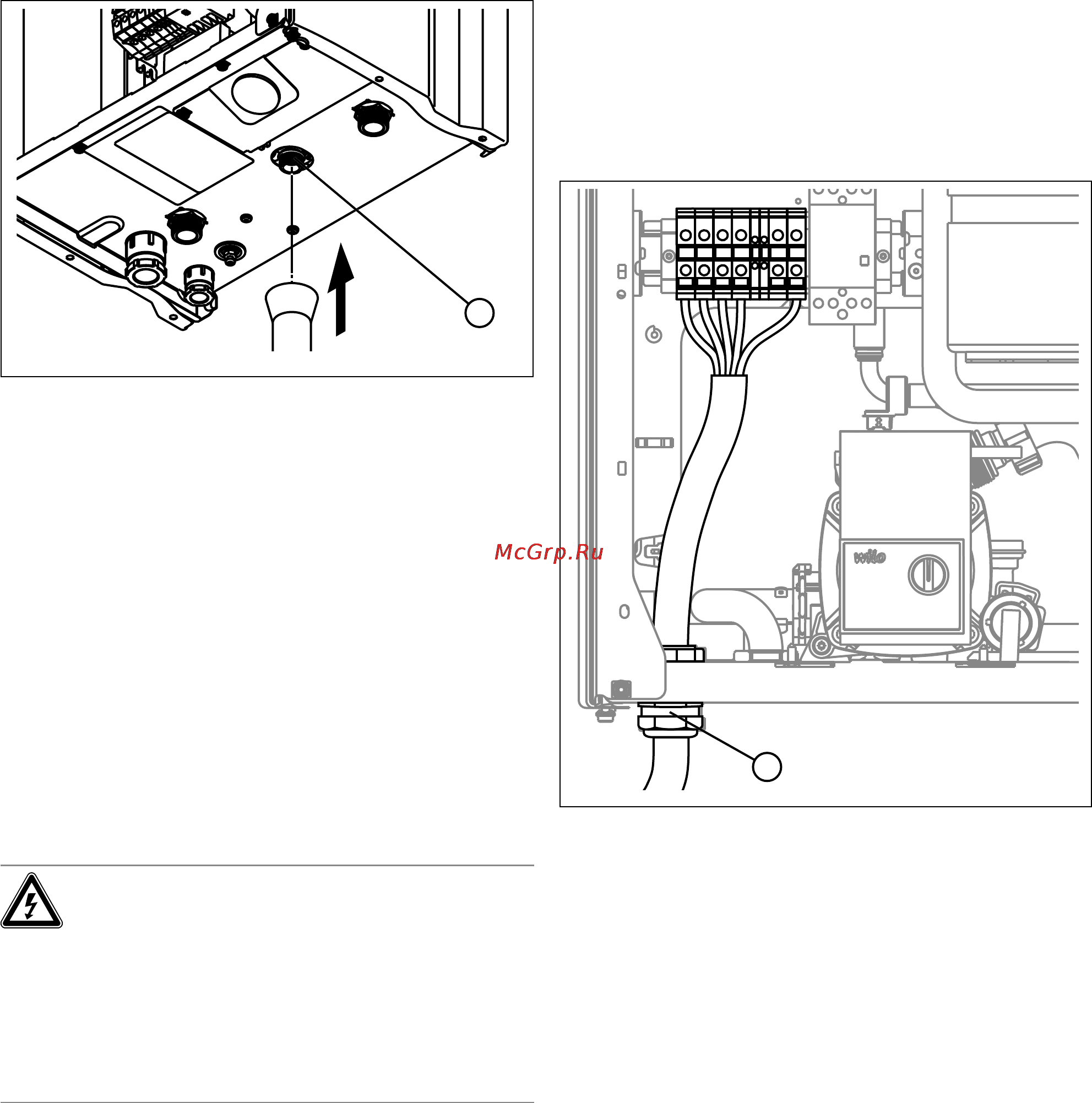 Vaillant eloblock ve 18 10009378, 18 квт [11/36] Подключение предохранительного клапана