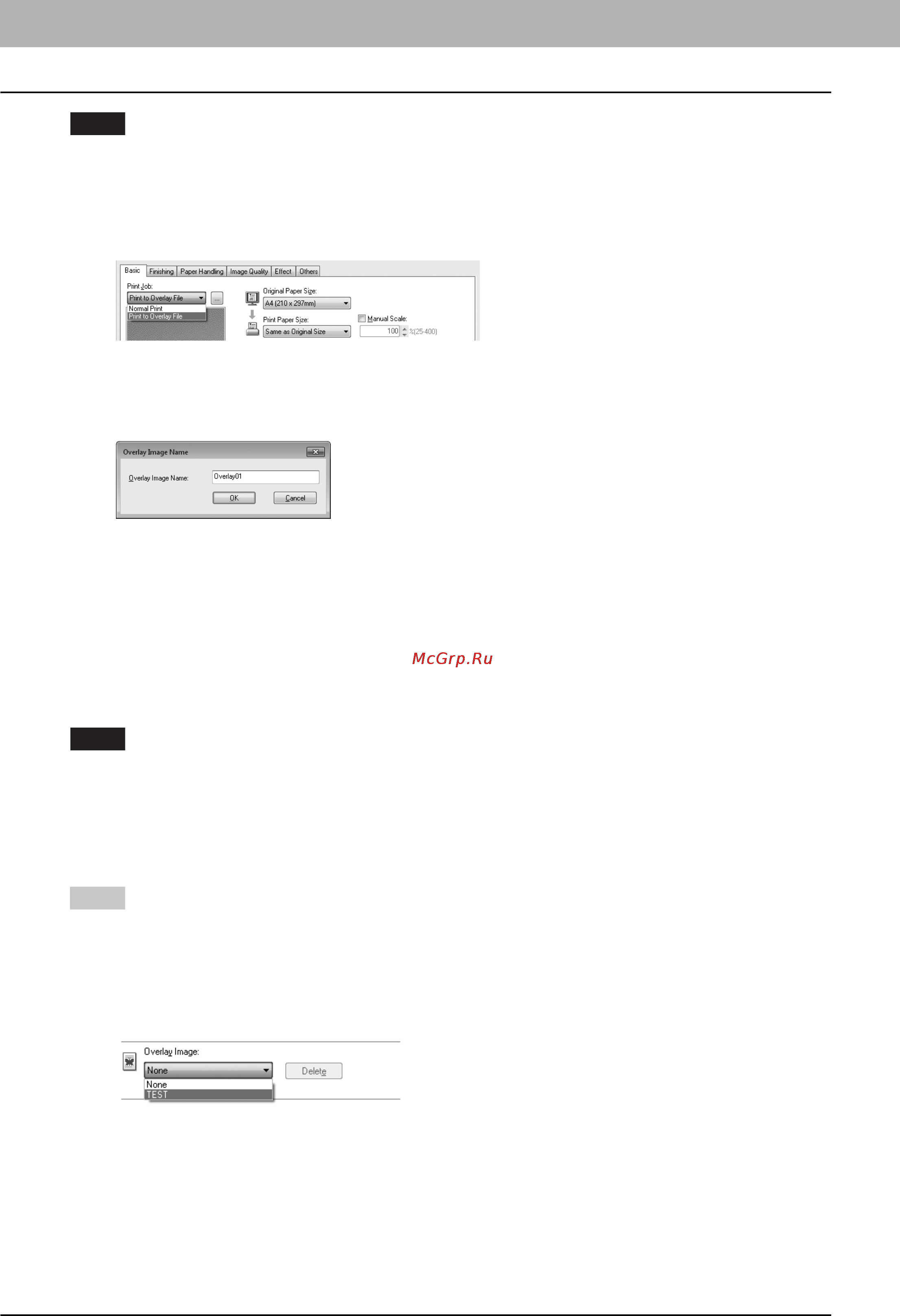 Toshiba e-Studio 18, A3 [116/178] Печать с оверлейным файлом