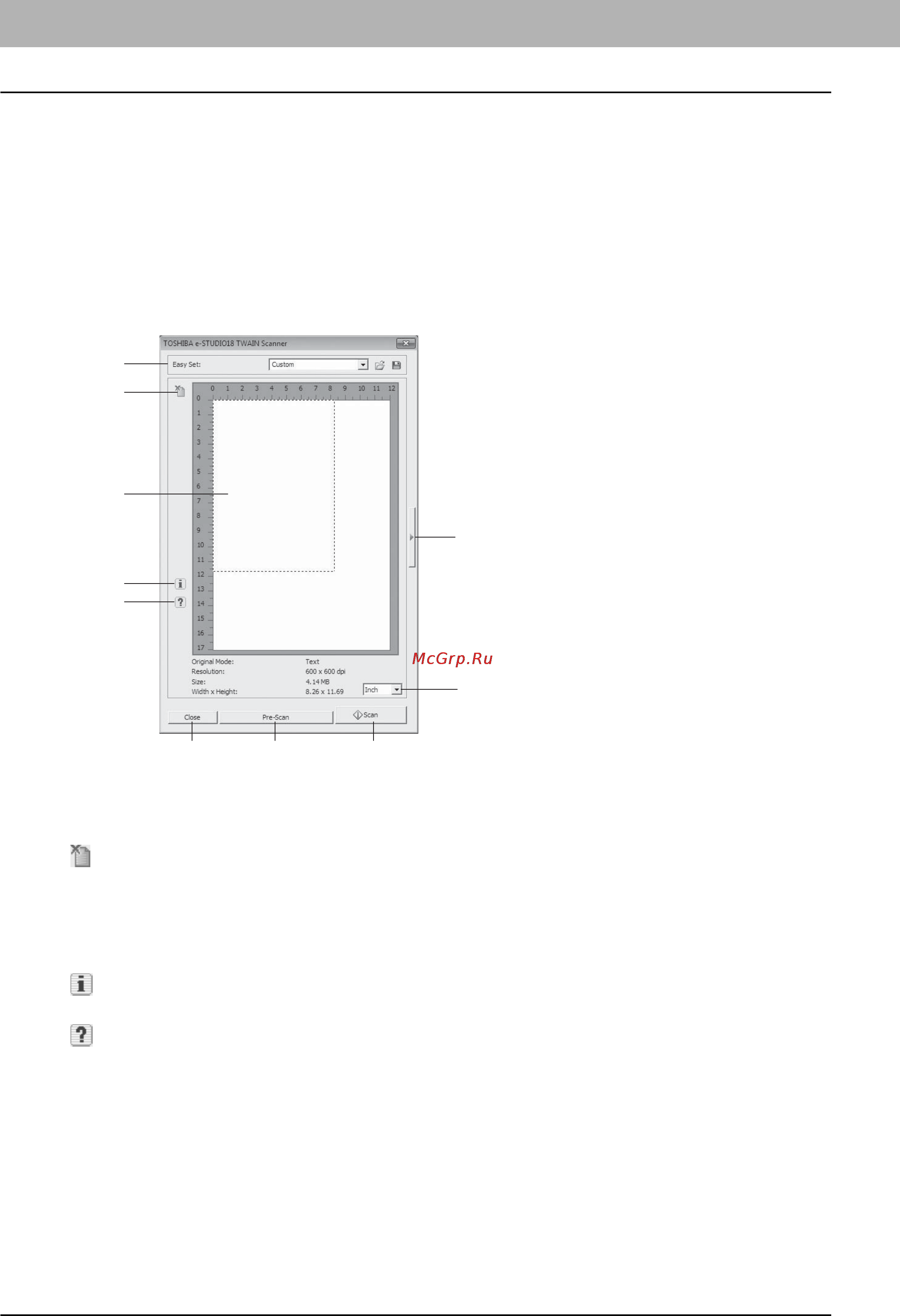 Toshiba e-Studio 18, A3 [124/178] Как установить параметры сканирования