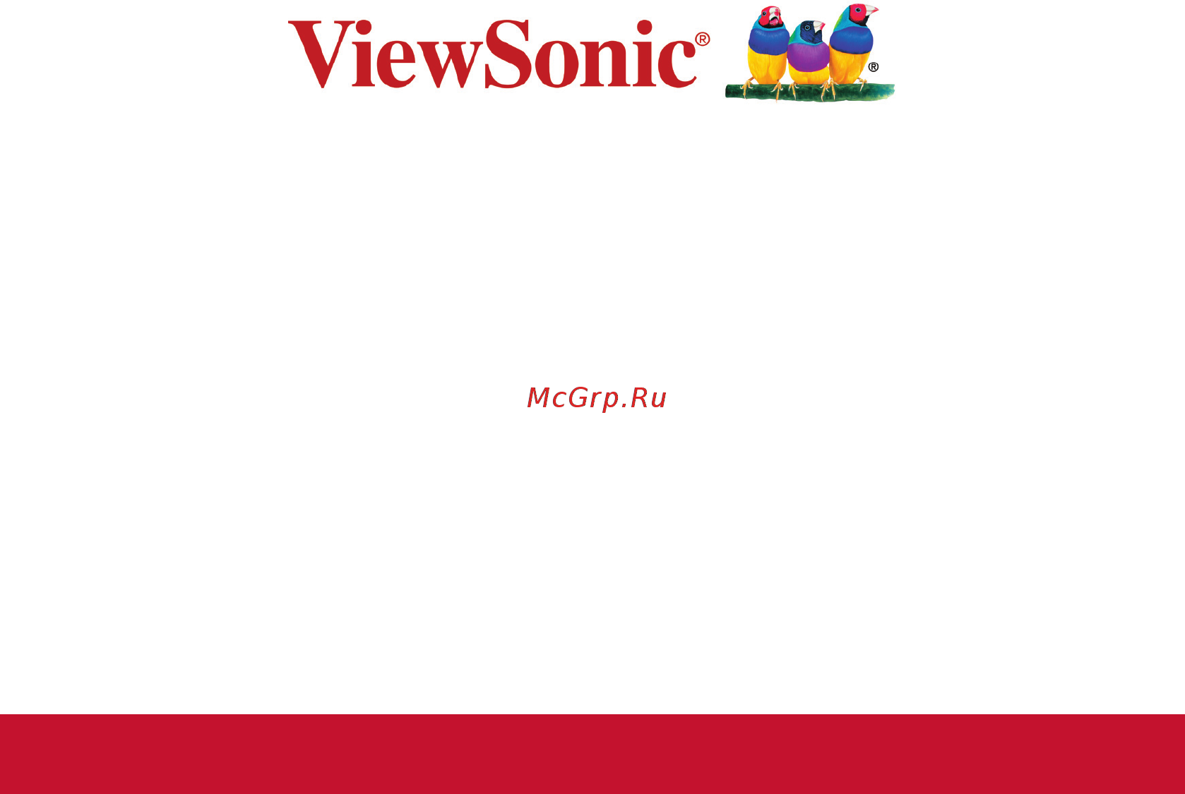 Viewsonic PLED-W800 VS15898 Черный [2/47] Благодарим вас за выбор продукции viewsonic