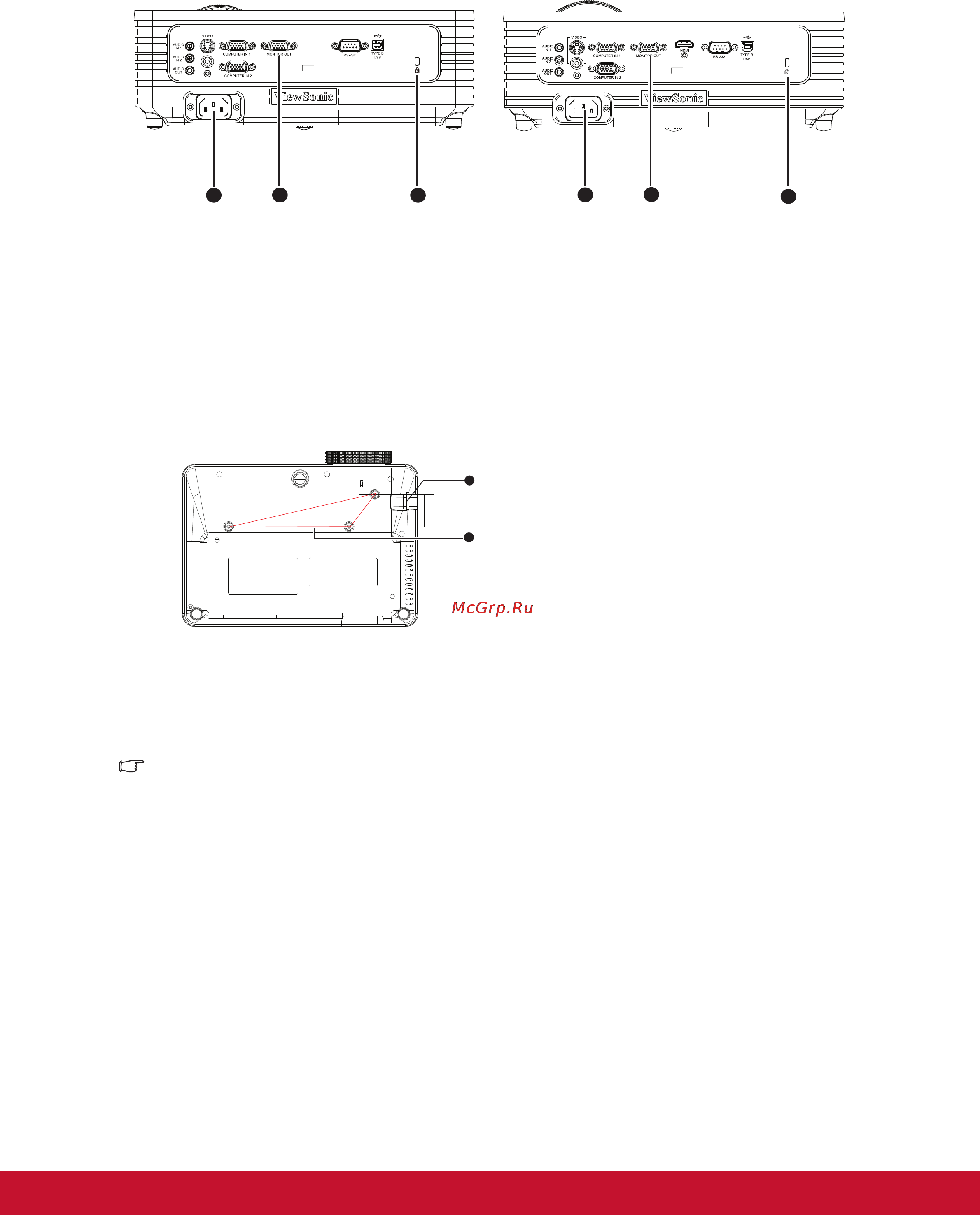 Viewsonic pjd5483s [11/55] Вид сзади