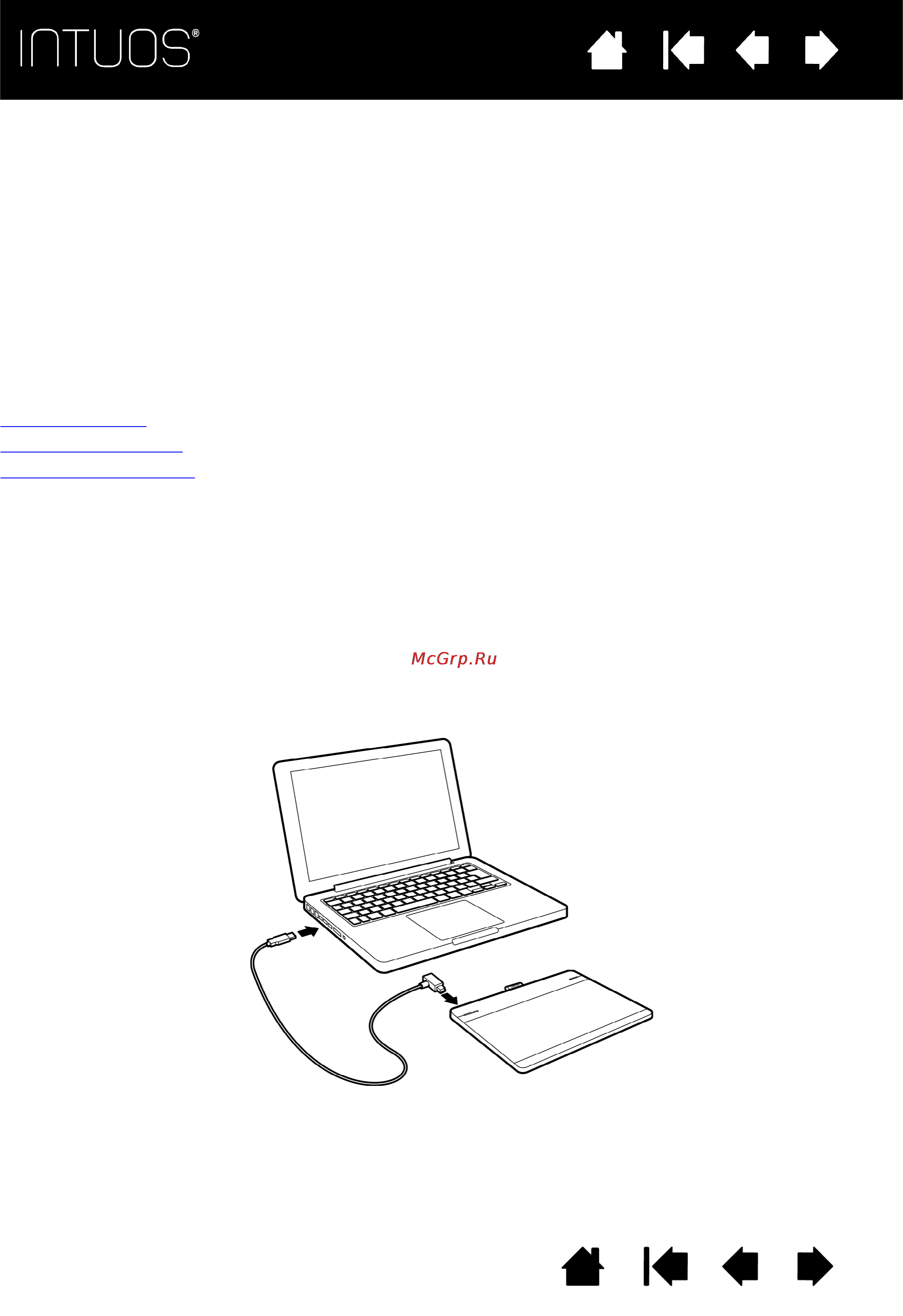 Wacom intuos pen&touch m [9/73] Connecting intuos to your computer