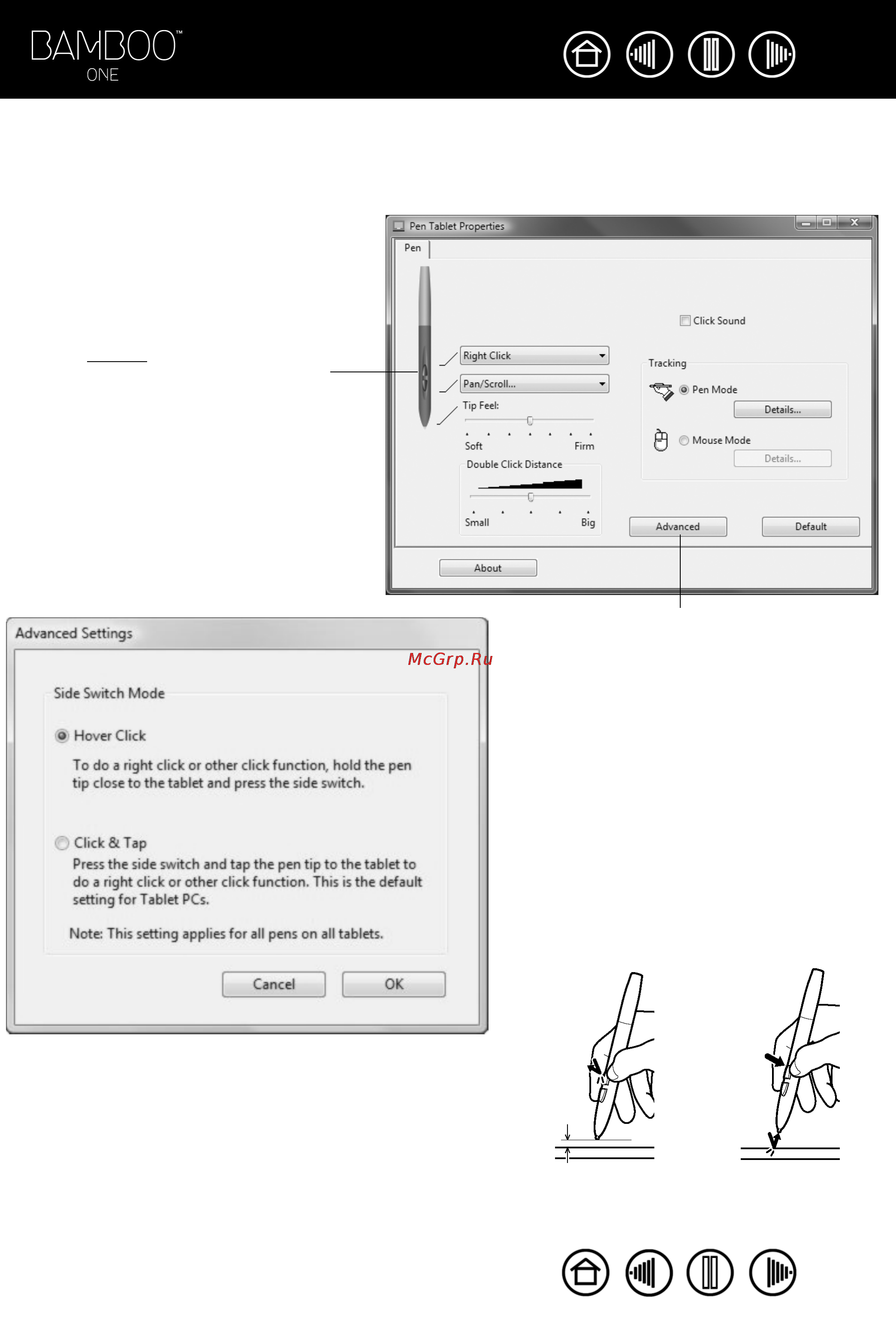 Wacom one s [21/55] Customizing the pen buttons