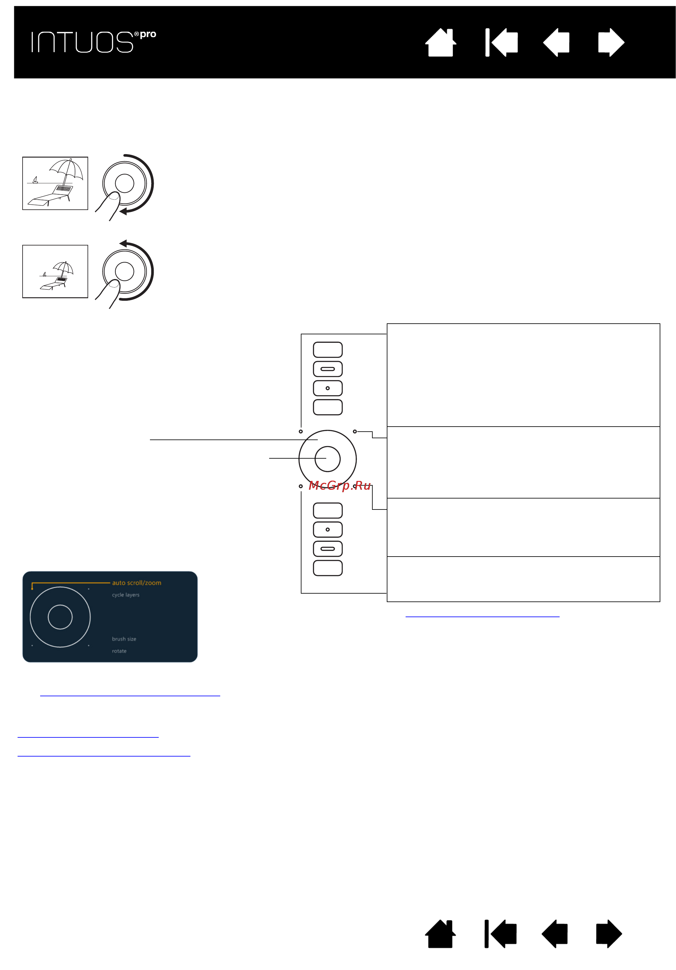 Wacom intuos pro s small [21/98] Using the touch ring