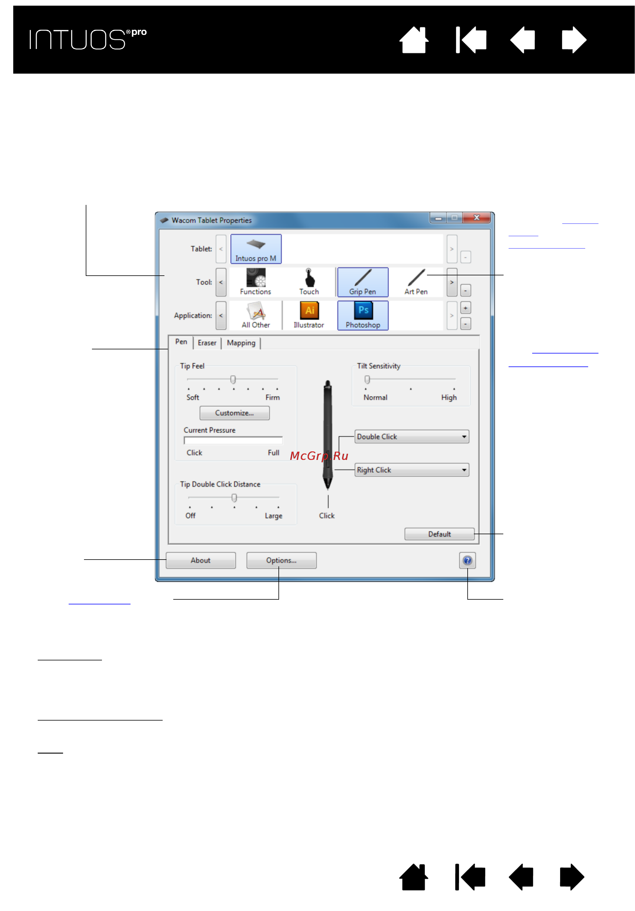 Wacom intuos pro s small [22/98] Control panel