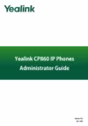 Yealink CP860 Руководство администратора