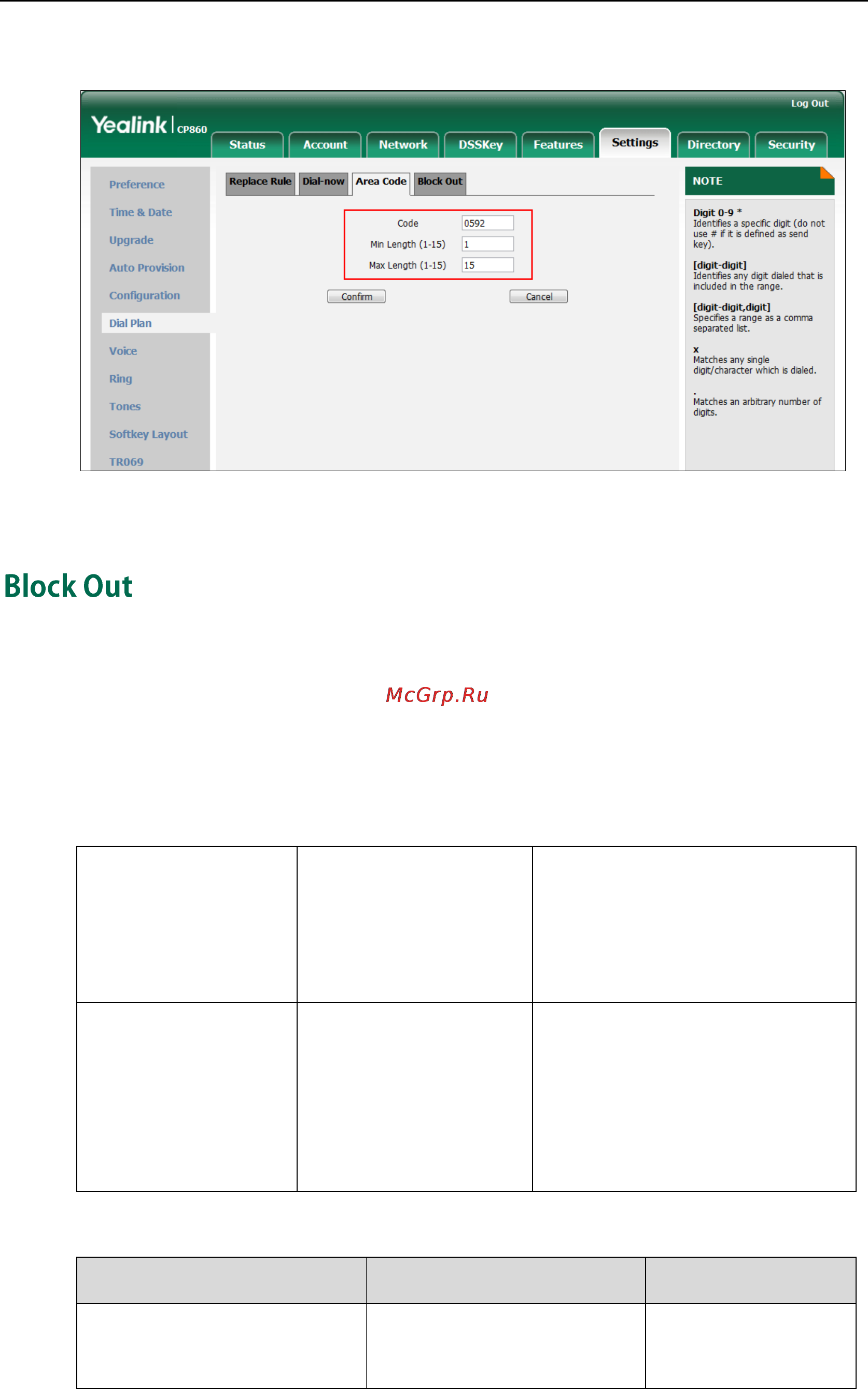 Yealink CP860 [101/417] Details of configuration parameters