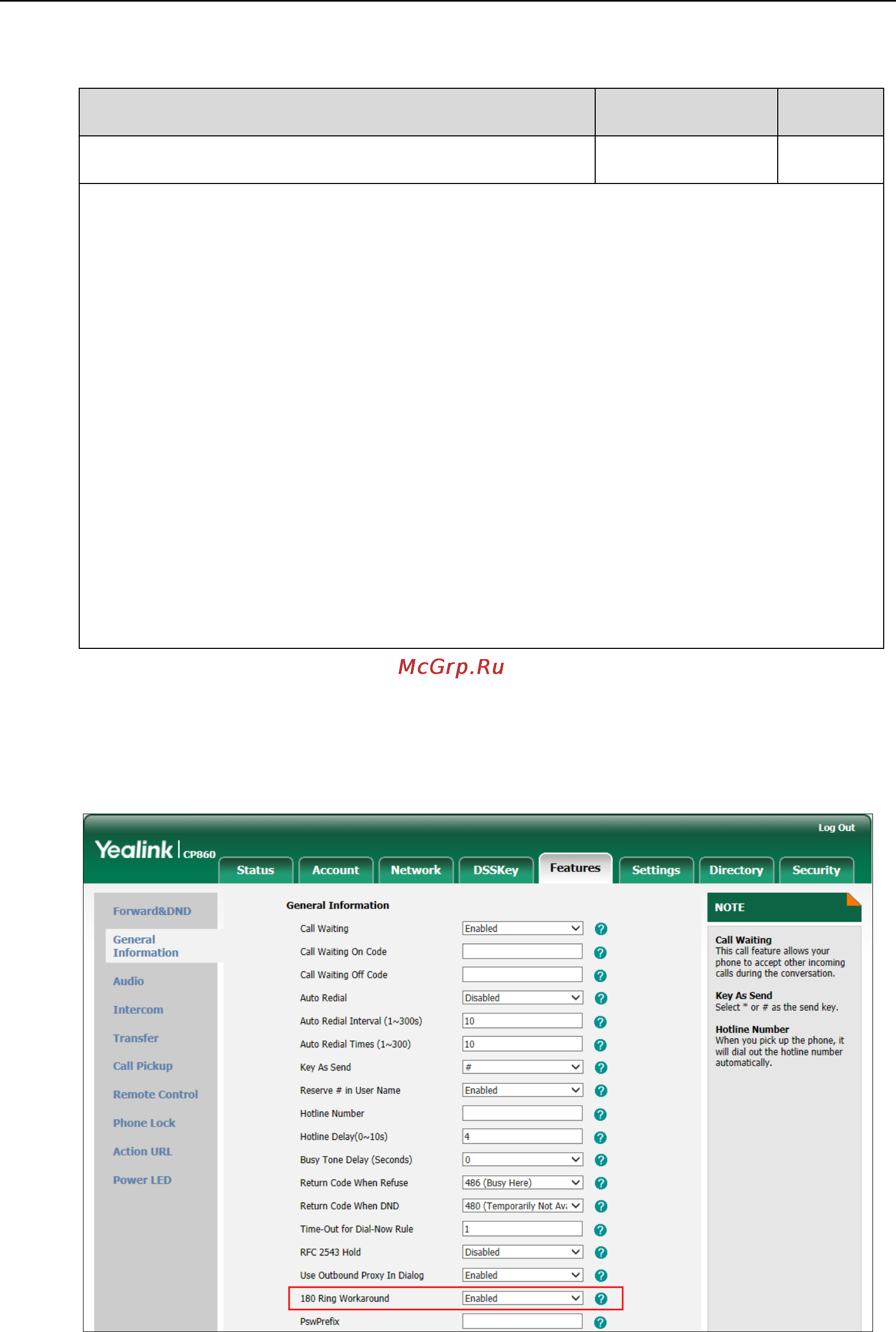 Yealink CP860 [139/417] Details of the configuration parameter