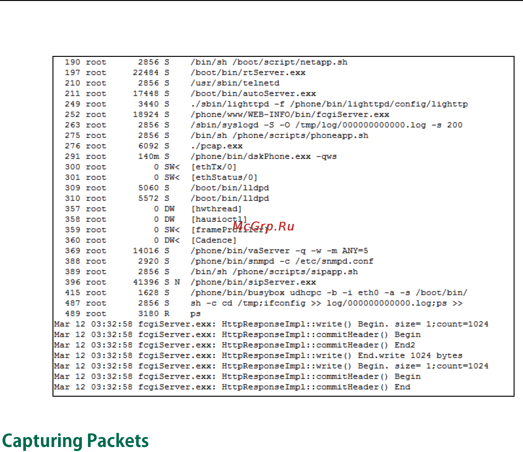 Yealink CP860 [352/417] Capturing packets