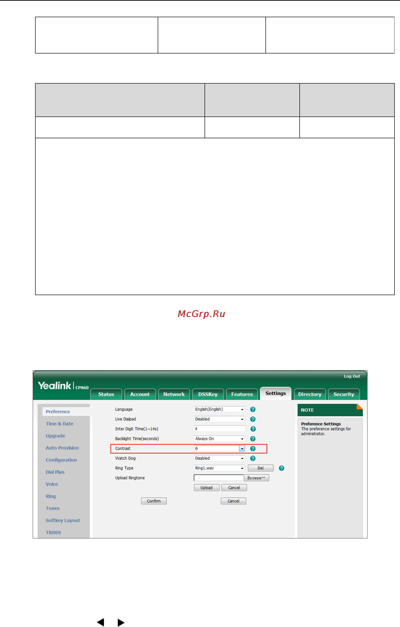 Yealink CP860 [53/417] Details of configuration parameters