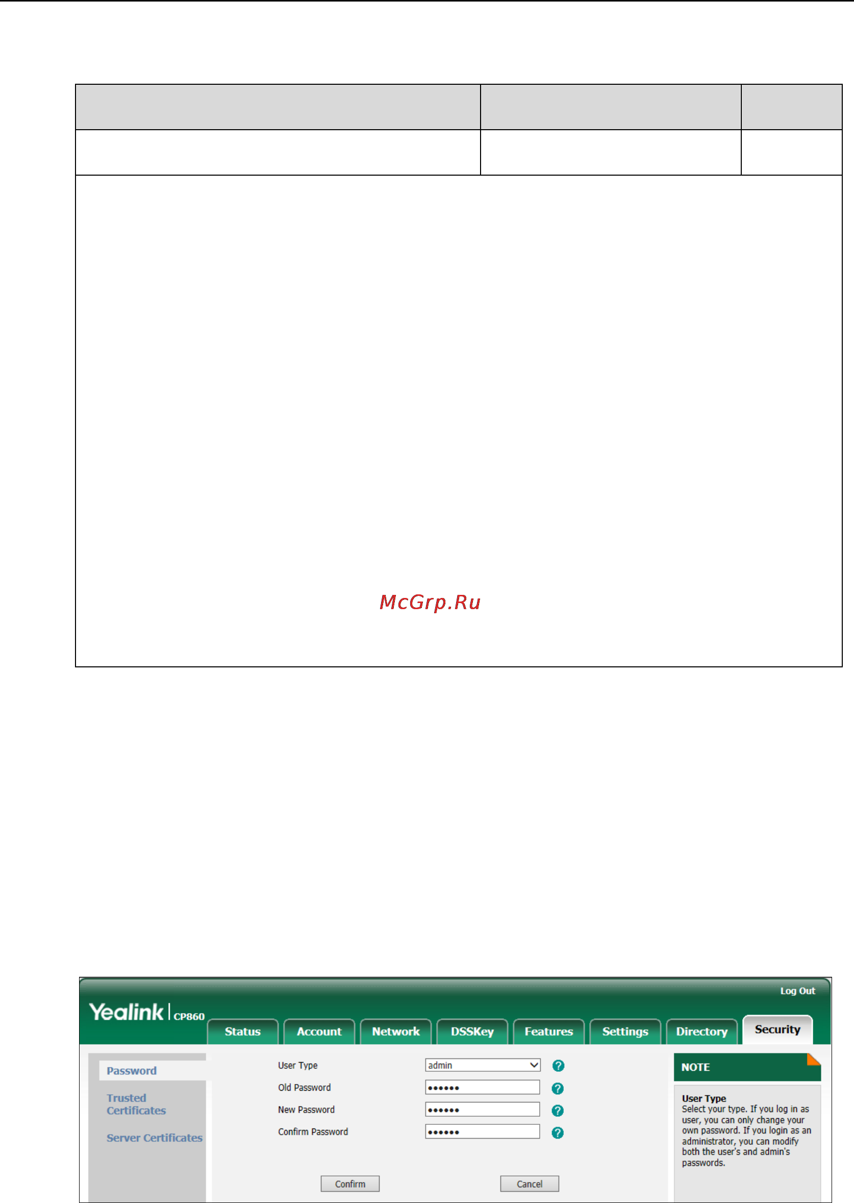 Yealink CP860 [61/417] Details of the configuration parameter