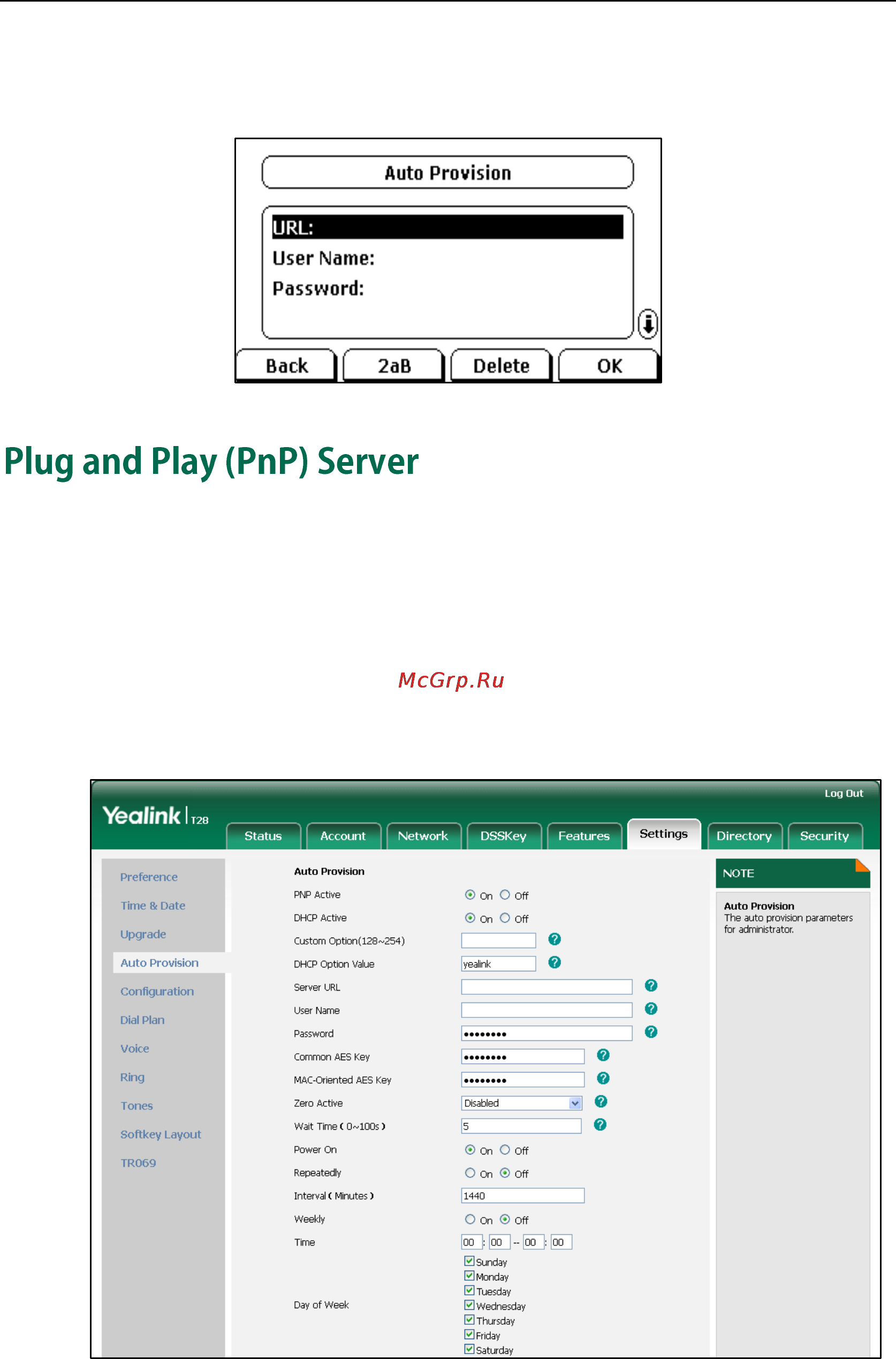 Yealink CP860 [41/294] Plug and play pnp server