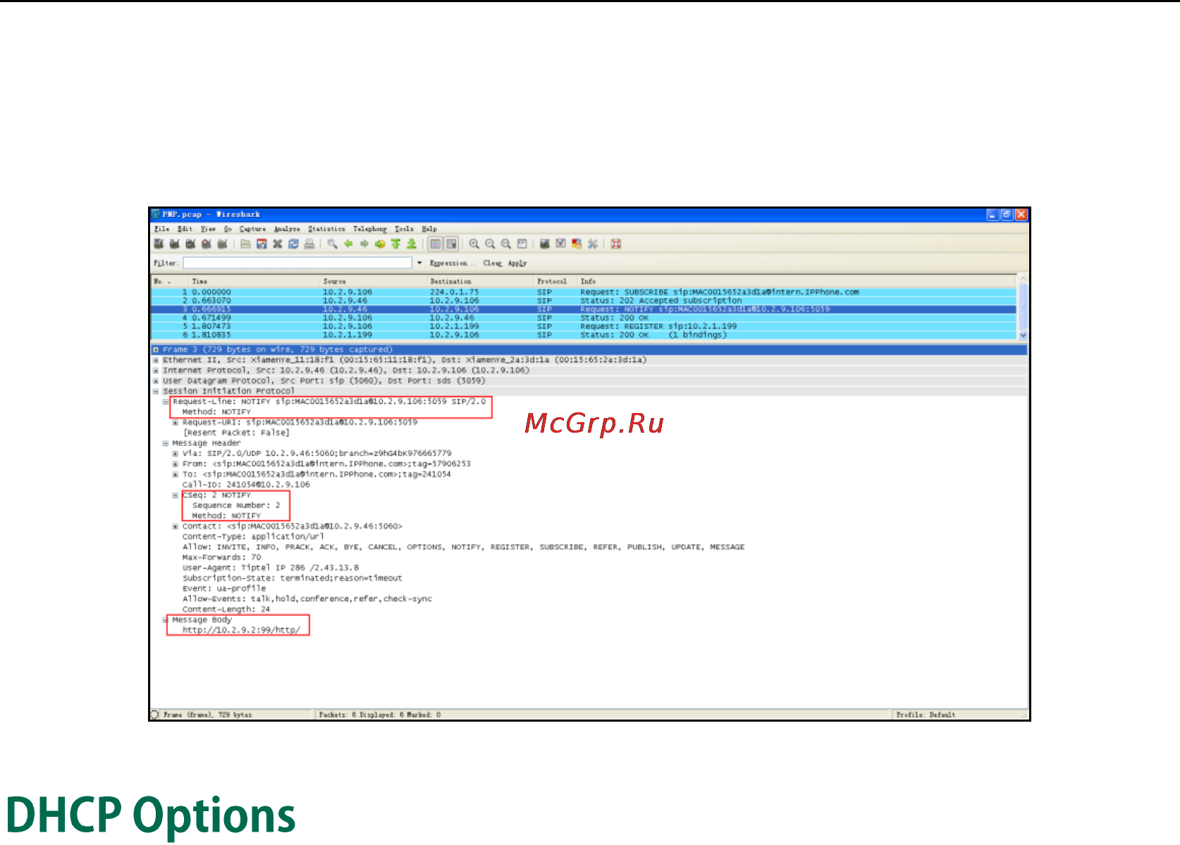 Yealink CP860 [42/294] Dhcp options