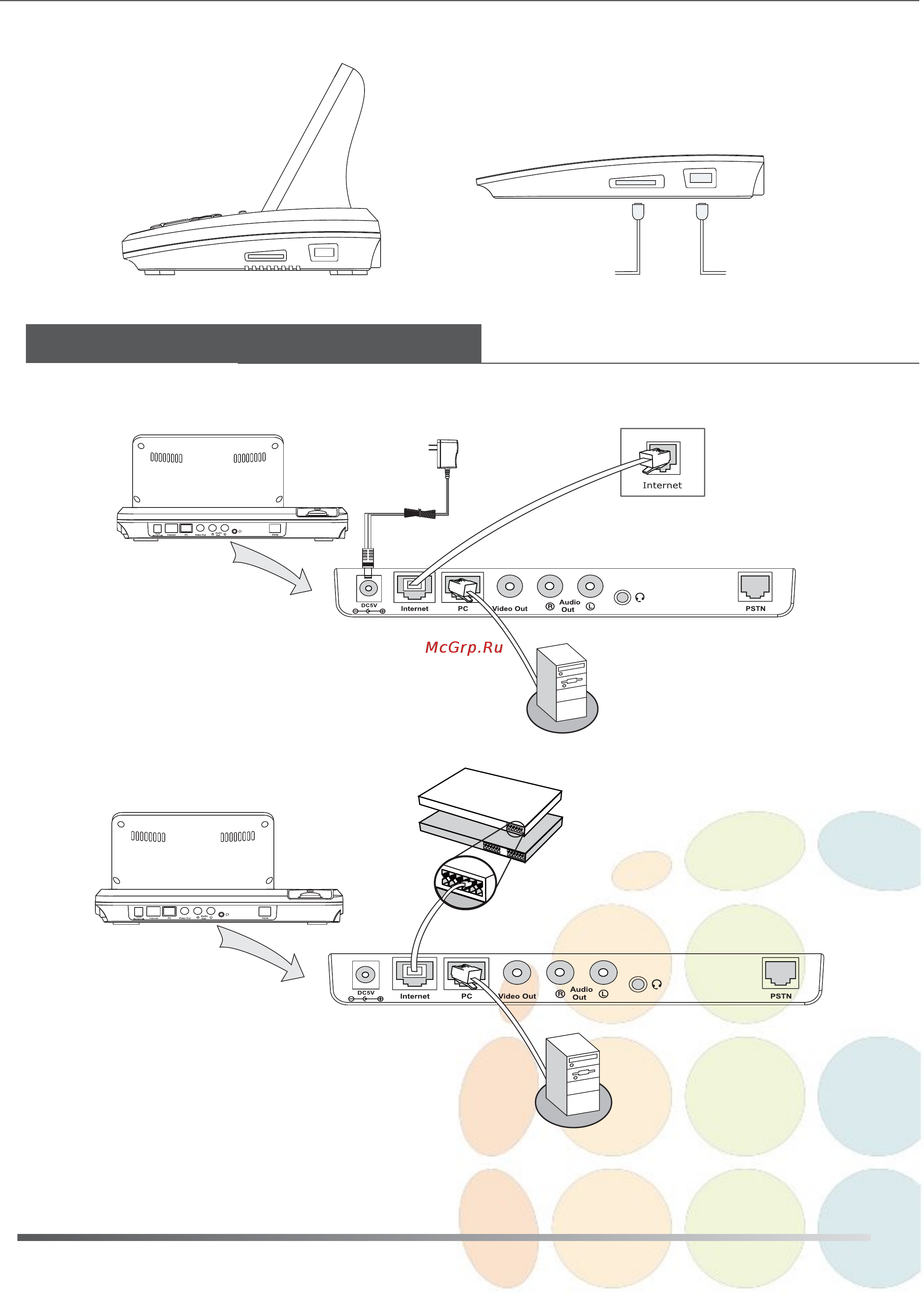 Yealink VP530 [3/4] Подключение к локальной сети