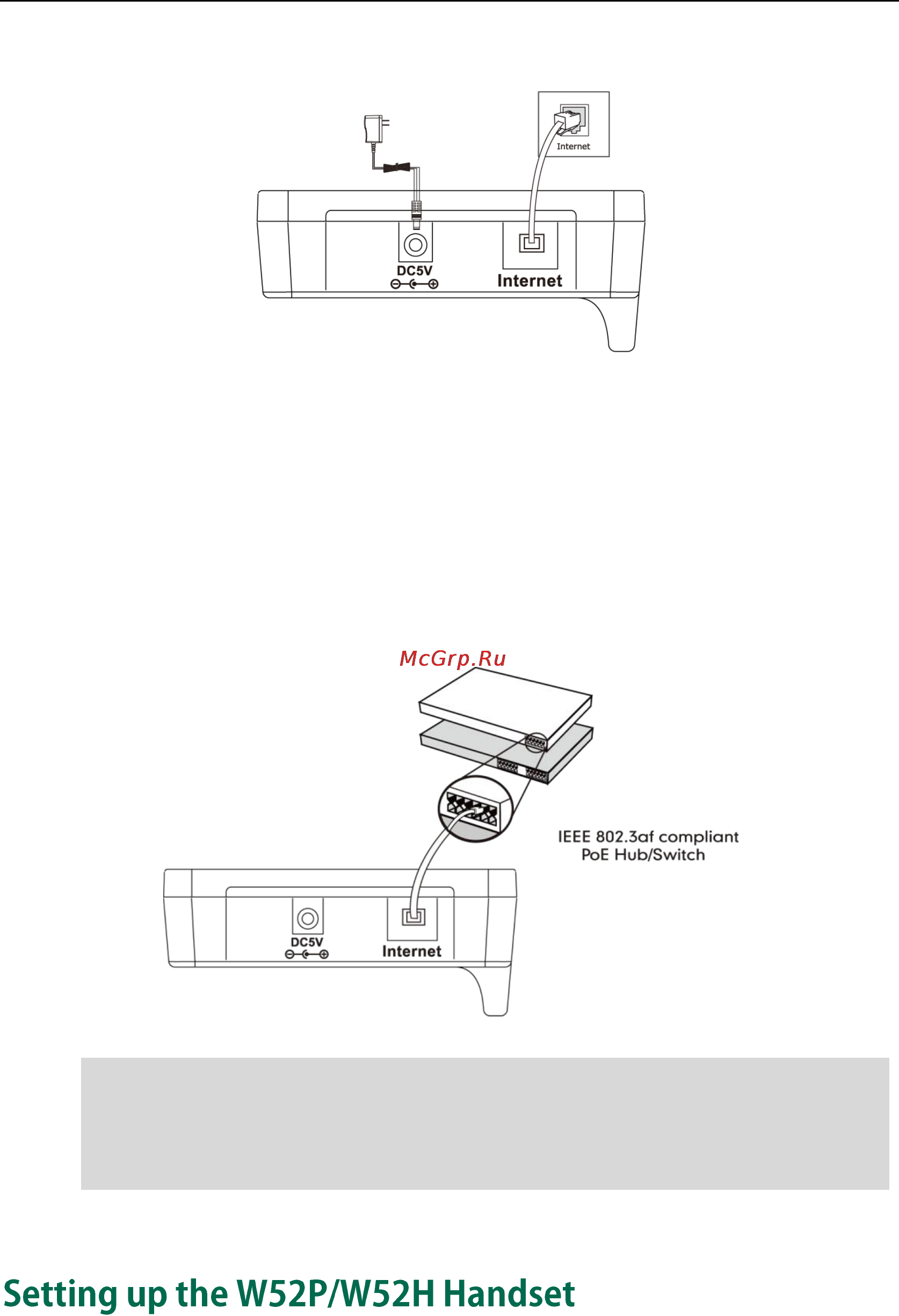 Yealink W52P [18/98] Power over ethernet