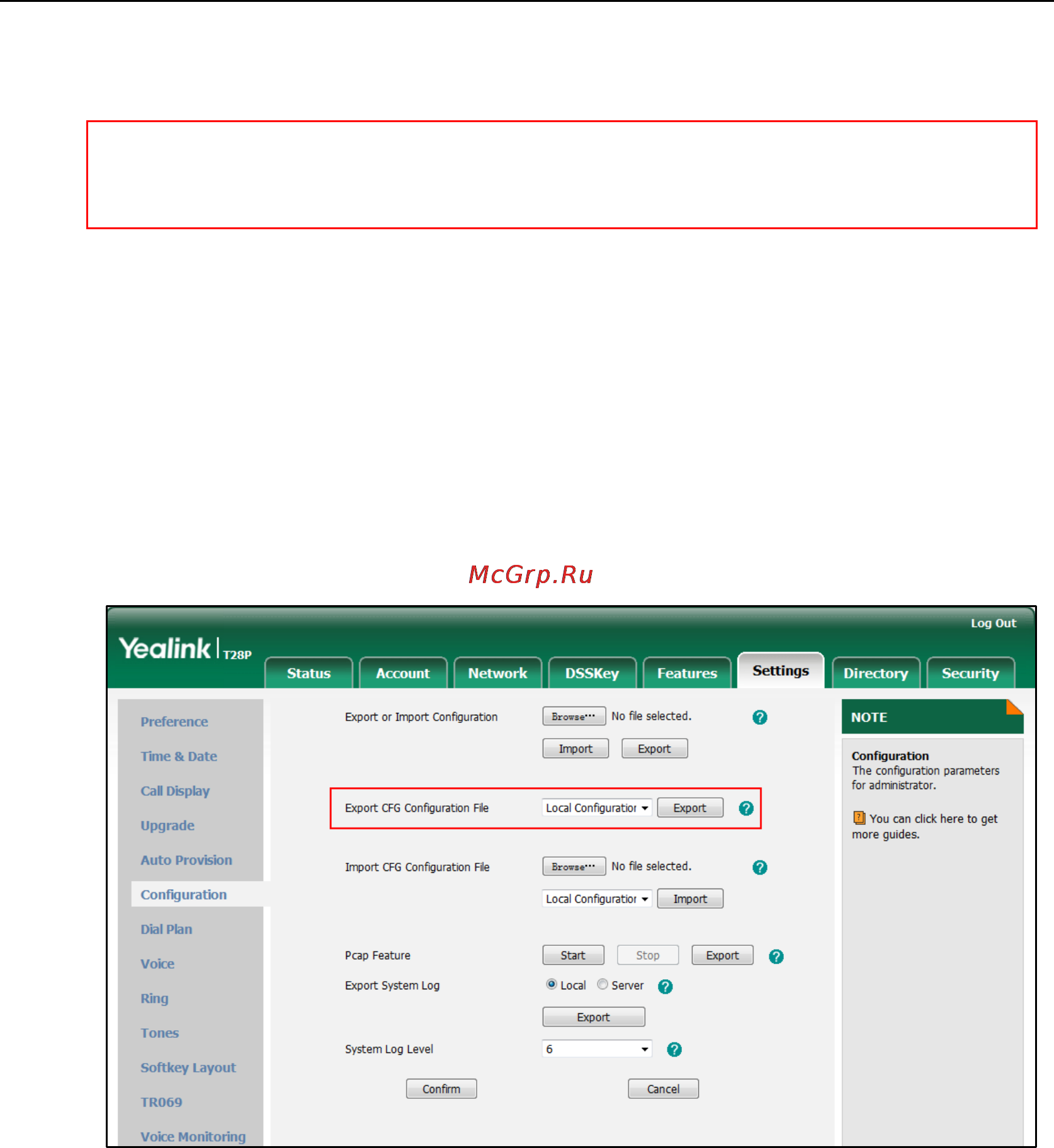 Yealink SIP-T40P Инструкция по работе с сервером Autoprovision онлайн [75/401] 166937