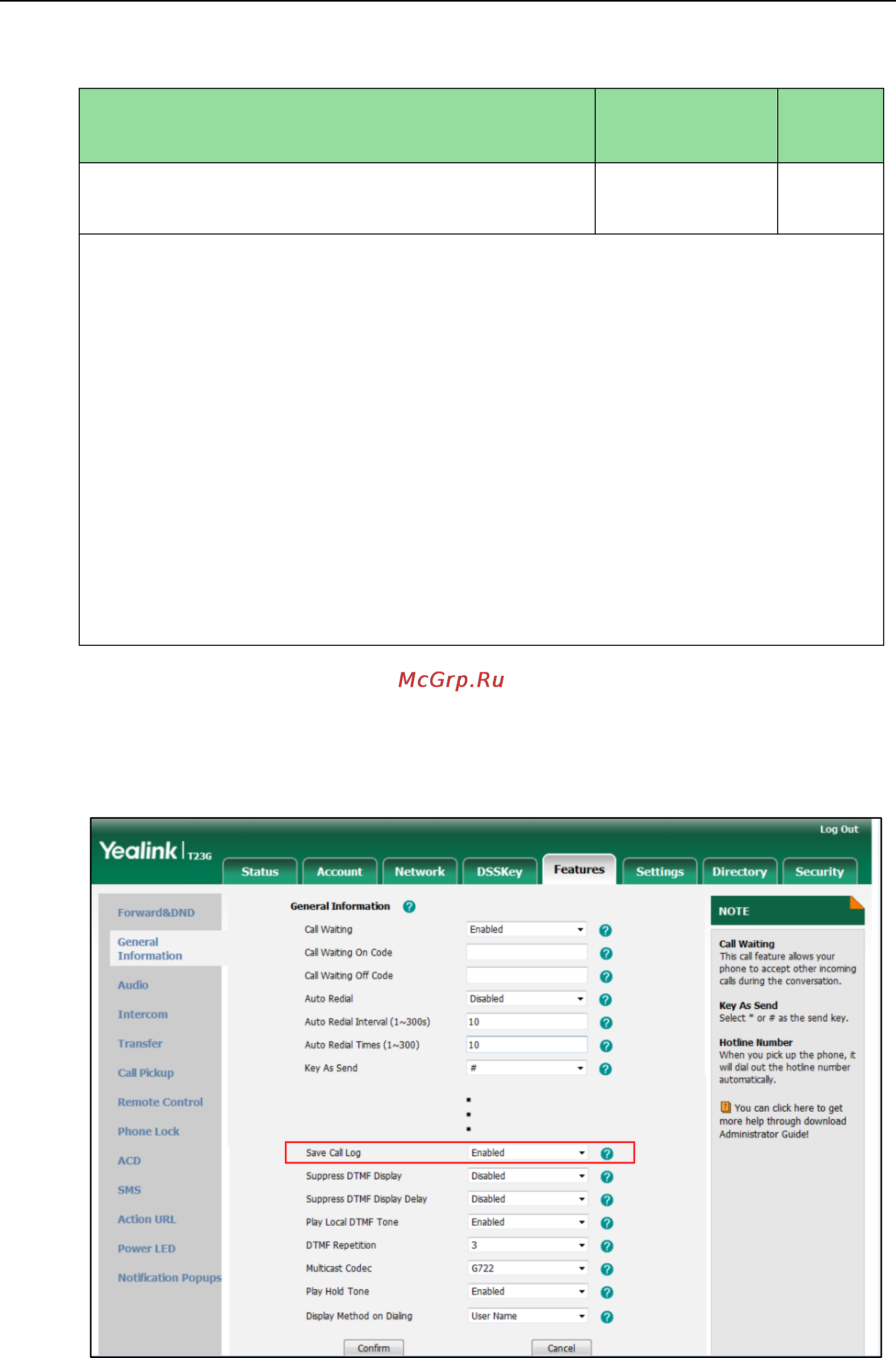 Yealink SIP-T27P [221/841] Details of the configuration parameter