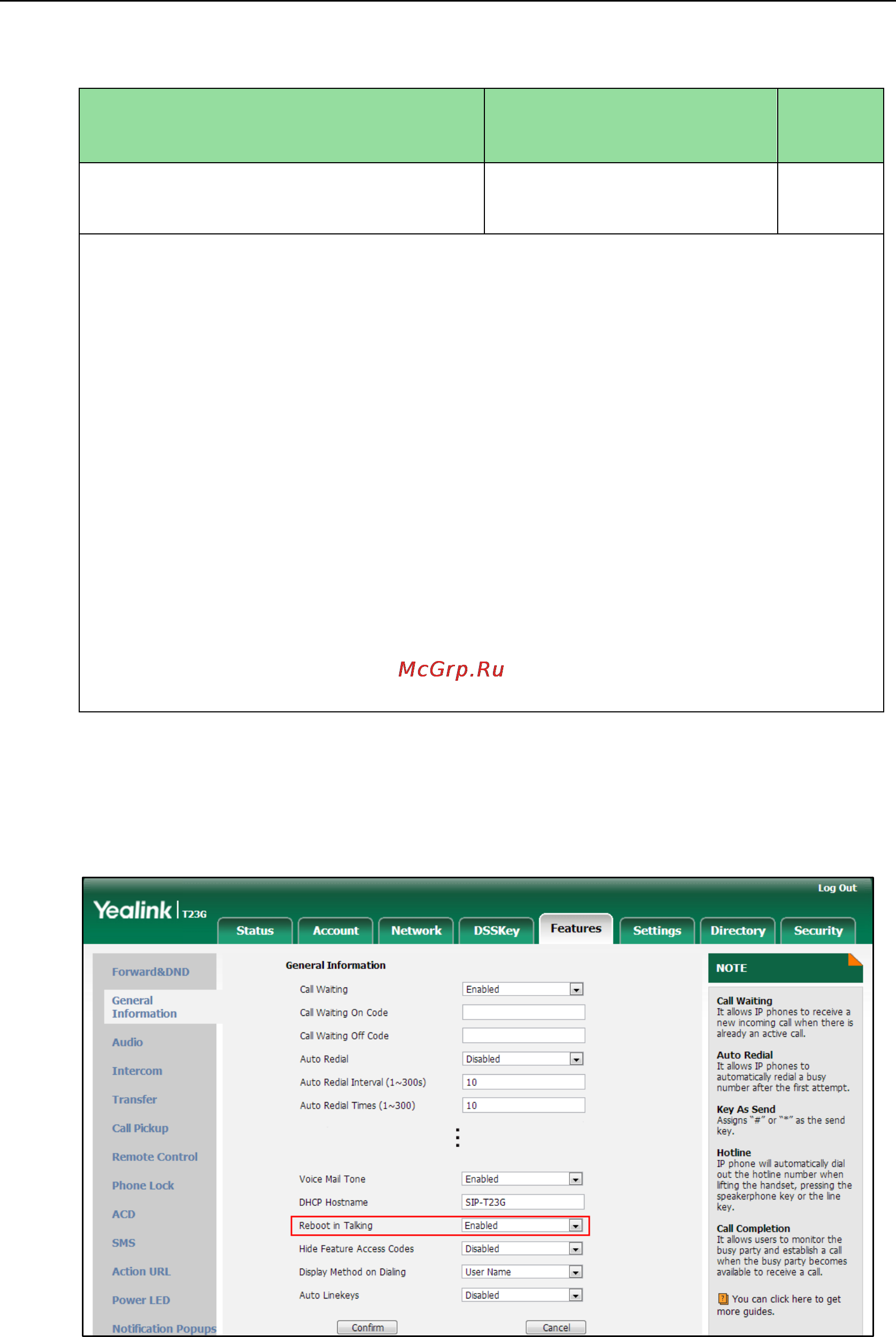 Yealink SIP-T27P [413/841] Details of configuration parameters