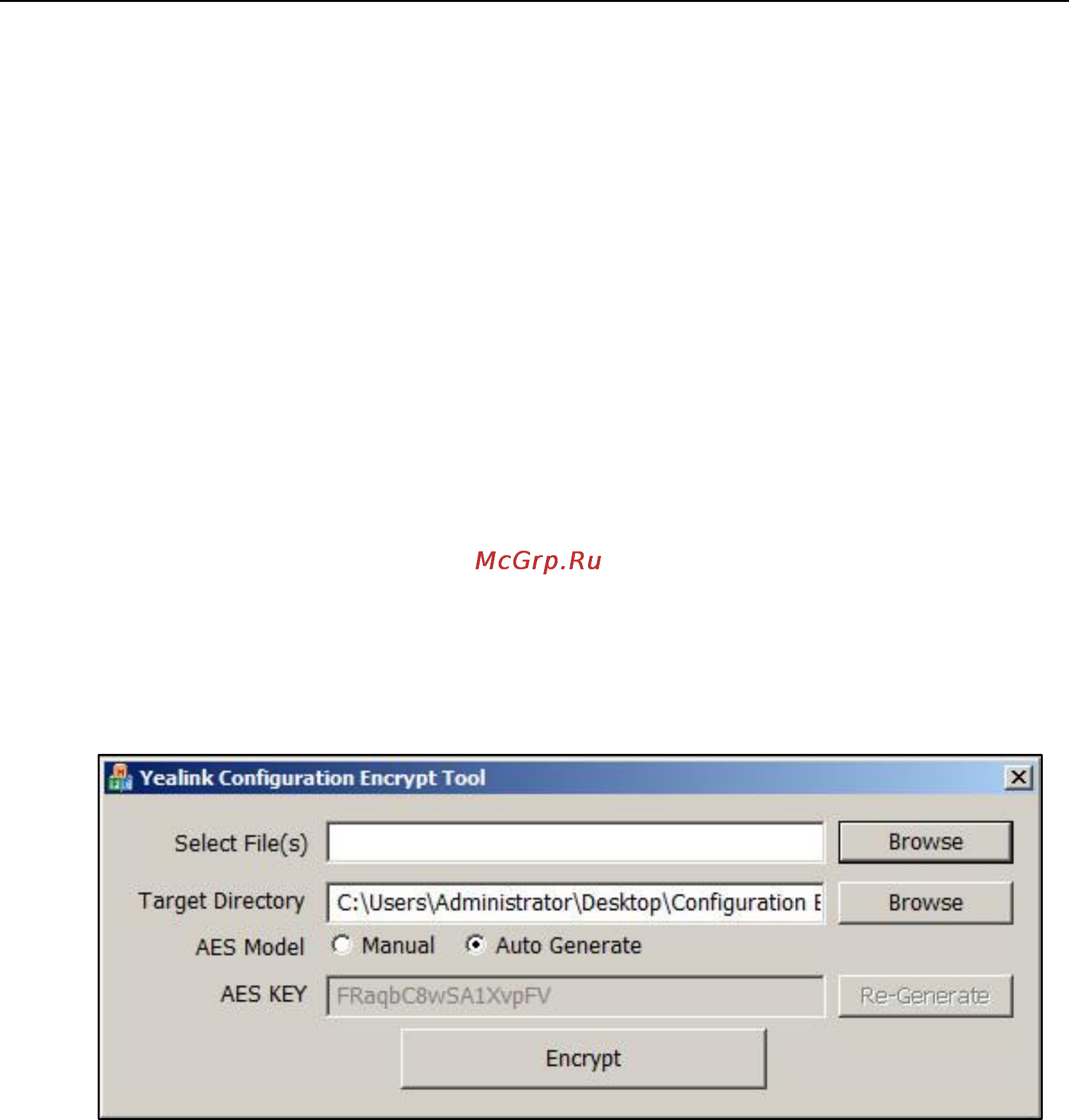 Yealink SIP-T27P [714/841] Procedure to encrypt configuration files