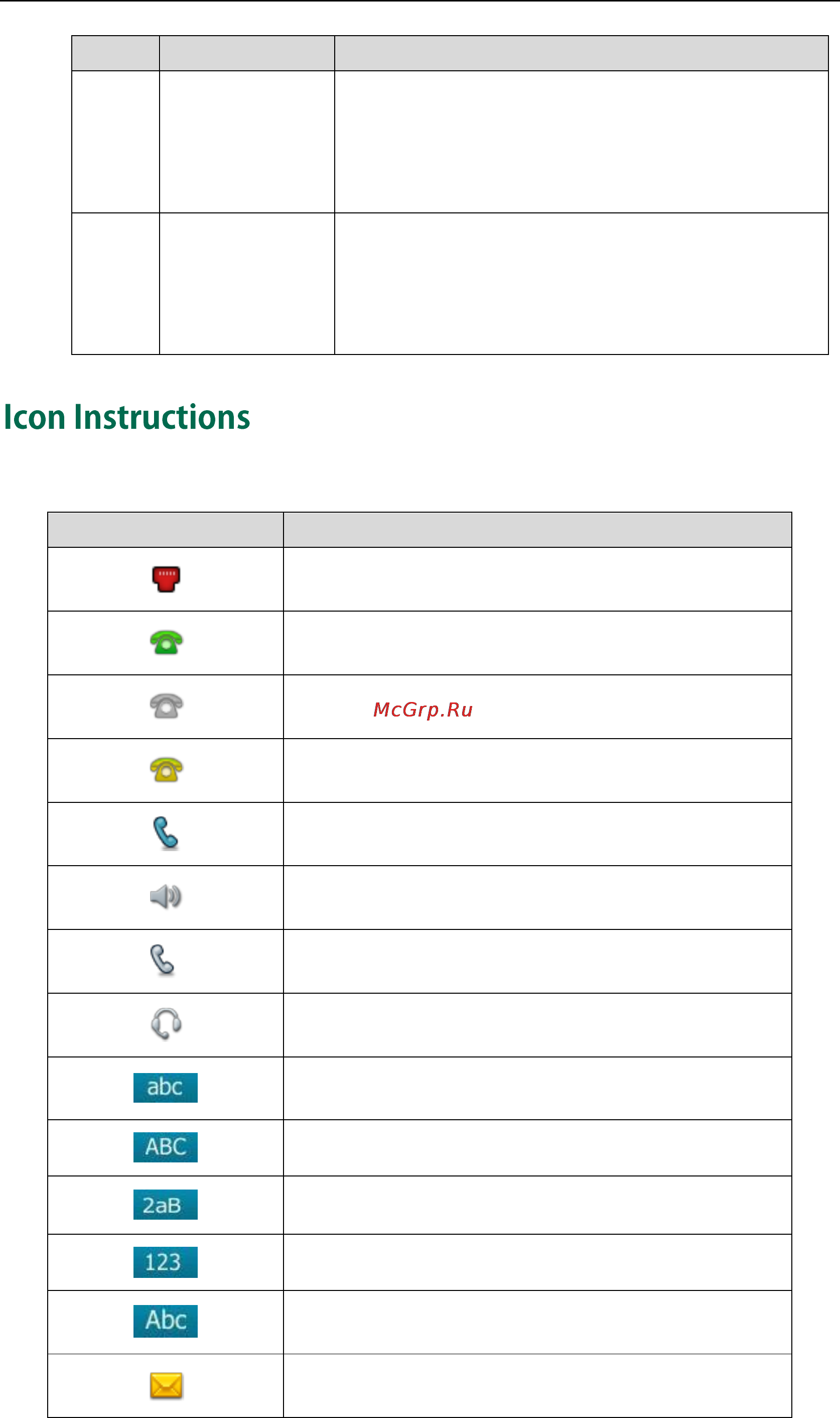 Yealink SIP-T29G [13/206] Icon instructions